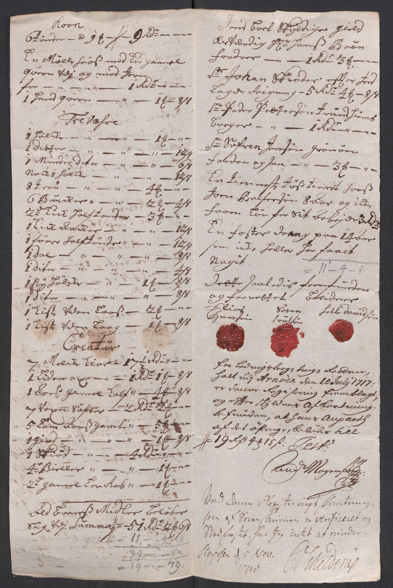 Rentekammeret inntil 1814, Reviderte regnskaper, Fogderegnskap, AV/RA-EA-4092/R66/L4587: Fogderegnskap Salten, 1717, p. 323