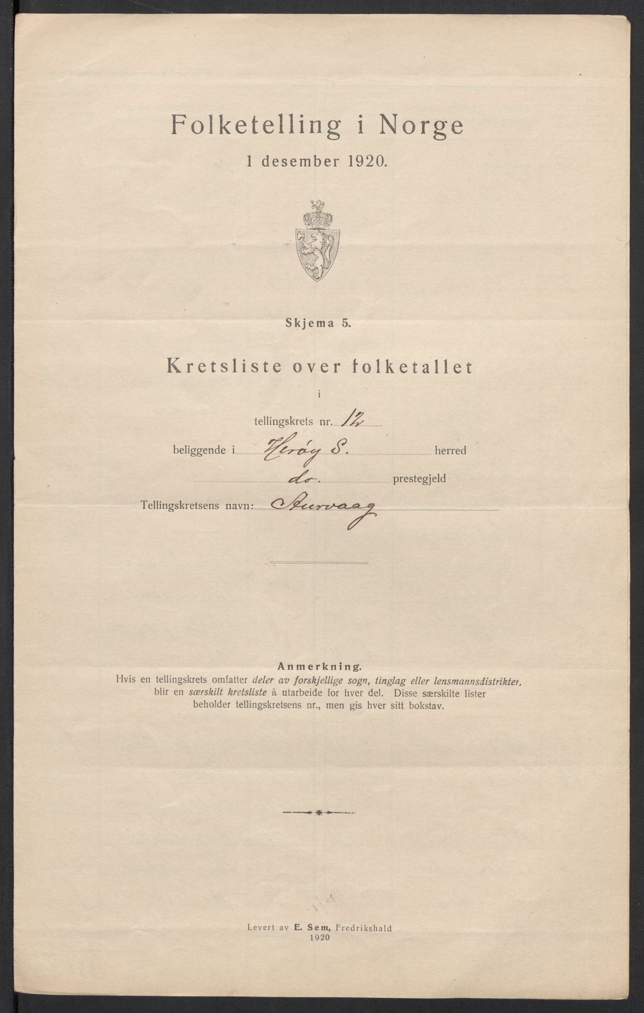 SAT, 1920 census for Herøy (MR), 1920, p. 39