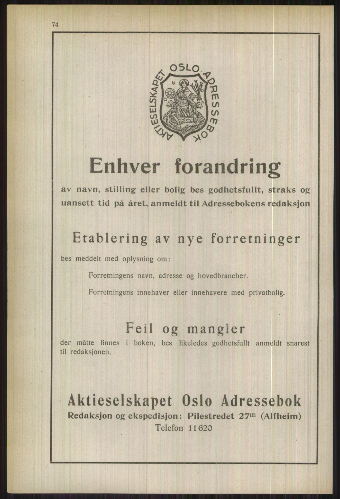 Kristiania/Oslo adressebok, PUBL/-, 1937, p. 74
