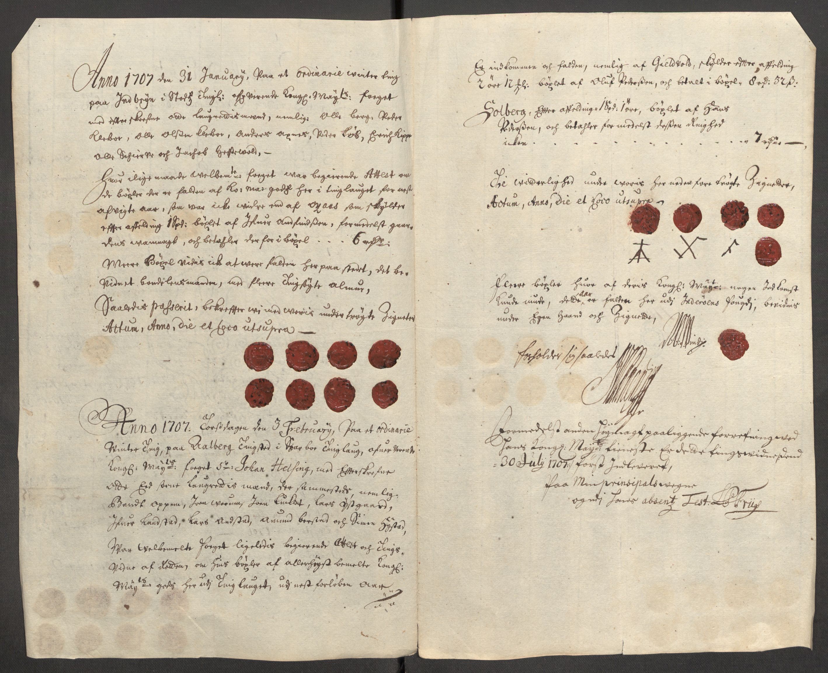 Rentekammeret inntil 1814, Reviderte regnskaper, Fogderegnskap, AV/RA-EA-4092/R63/L4315: Fogderegnskap Inderøy, 1706-1707, p. 174
