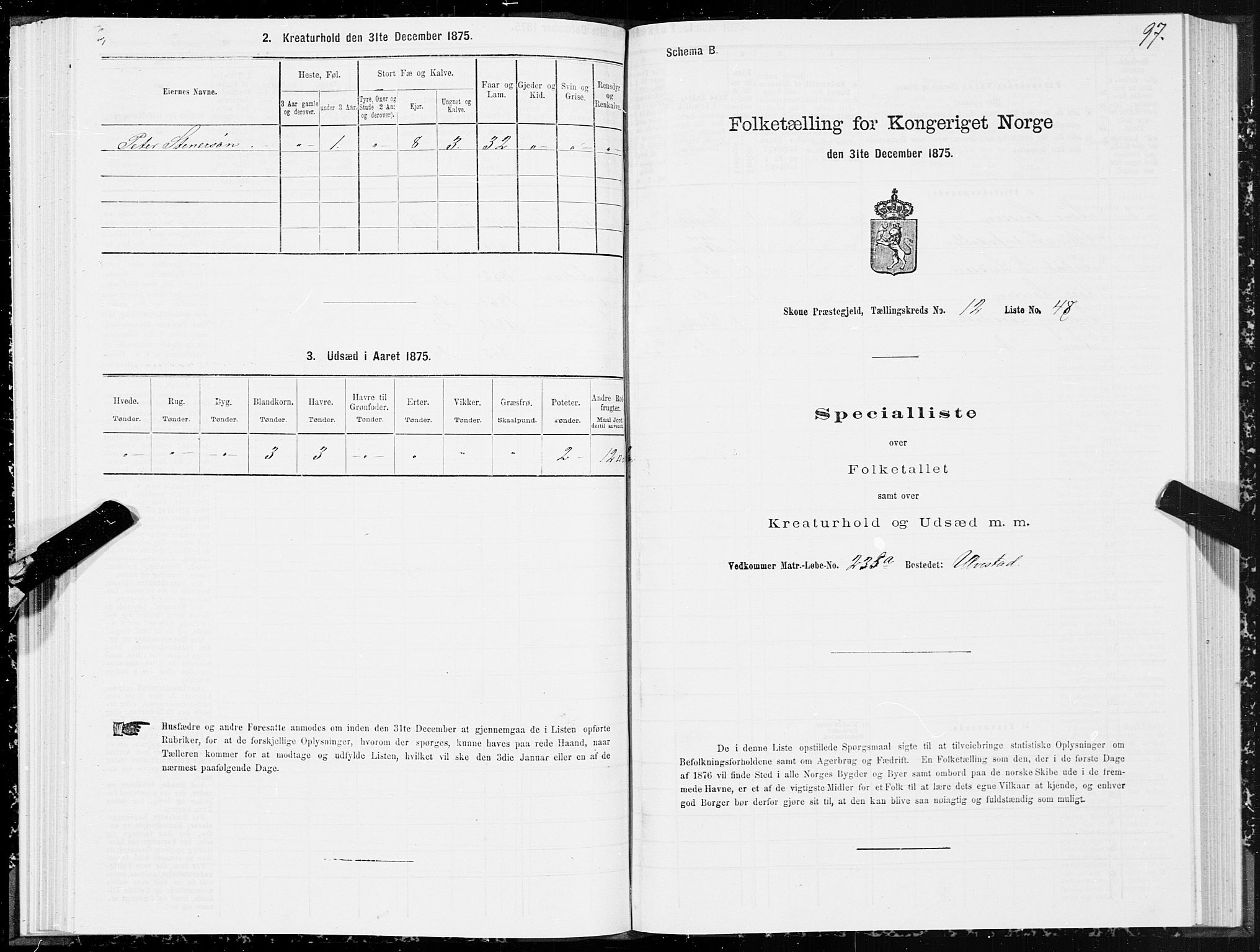 SAT, 1875 census for 1529P Skodje, 1875, p. 4097