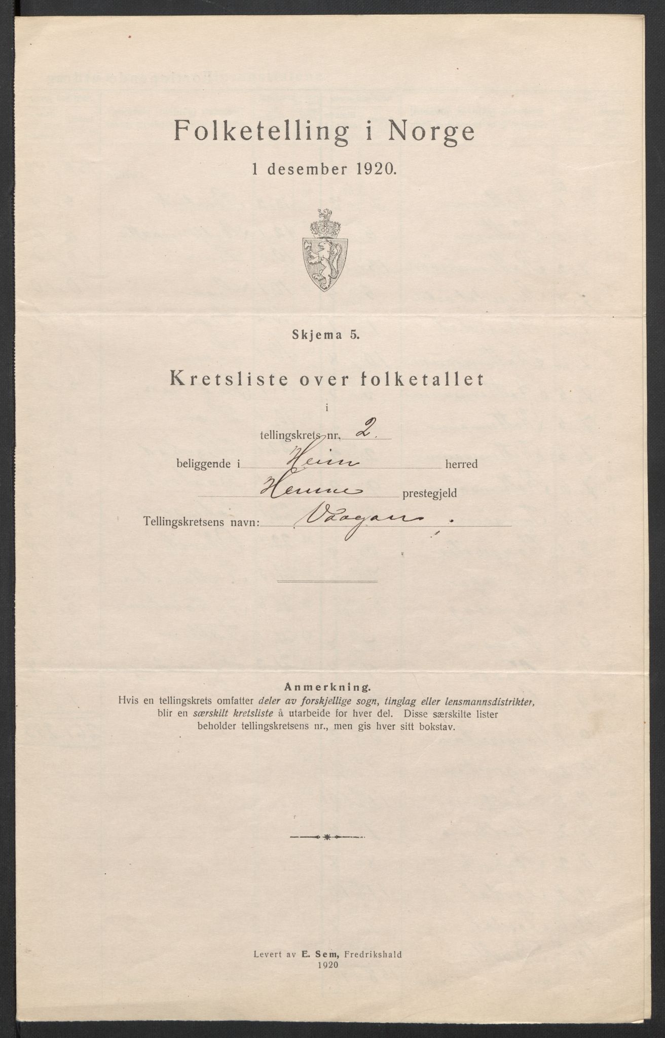 SAT, 1920 census for Heim, 1920, p. 13