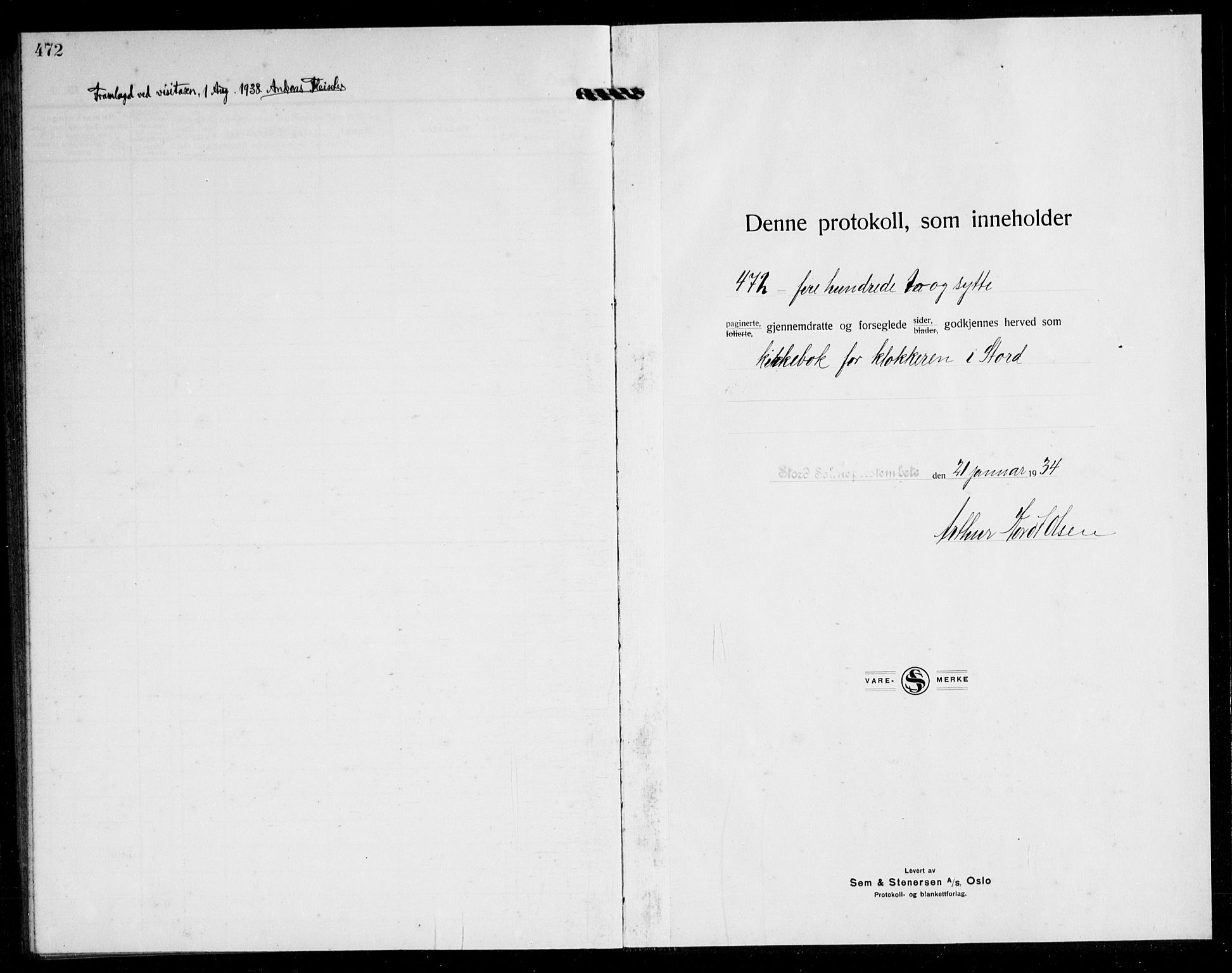 Stord sokneprestembete, SAB/A-78201/H/Hab: Parish register (copy) no. A 5, 1933-1945, p. 471-472