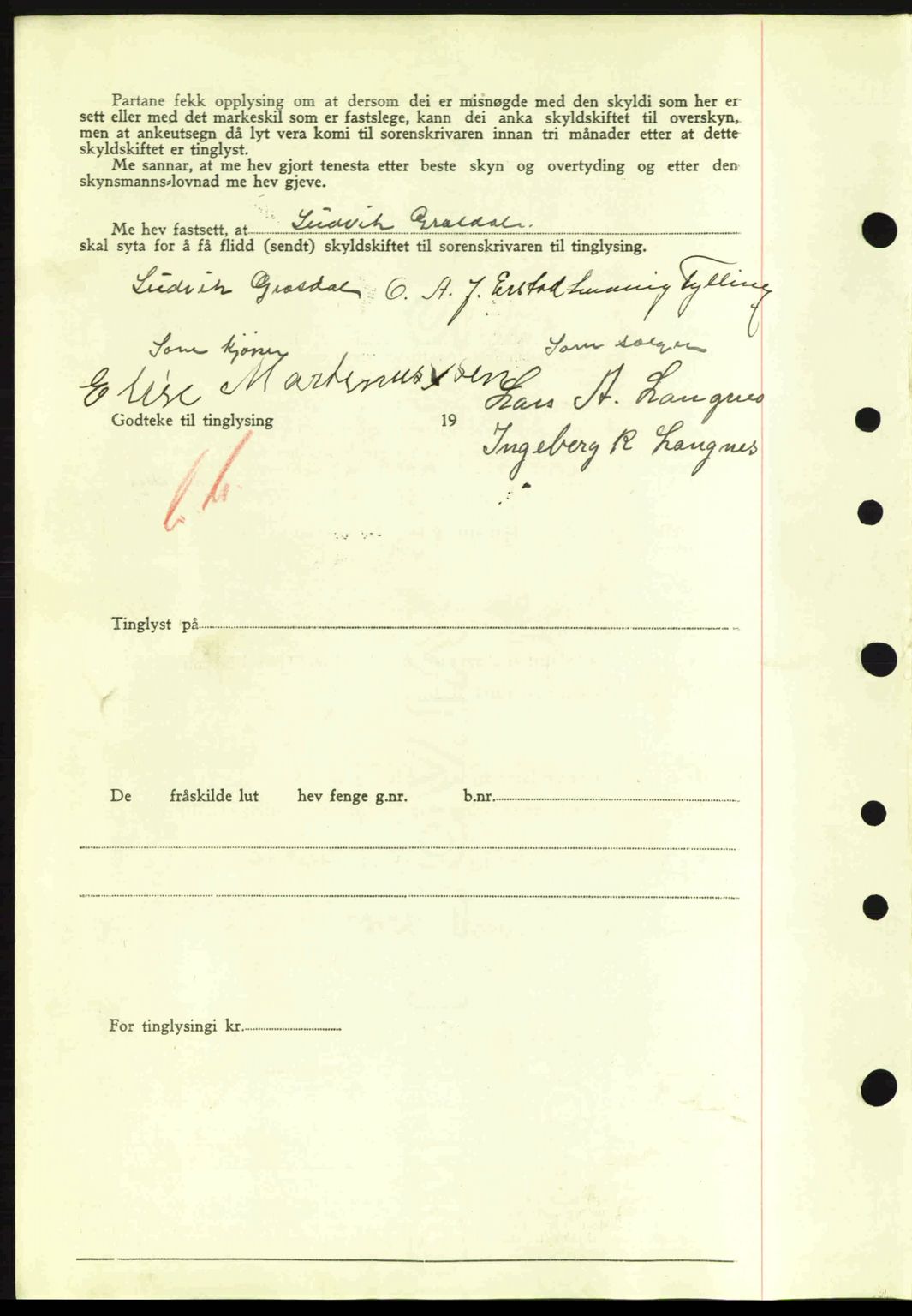 Nordre Sunnmøre sorenskriveri, AV/SAT-A-0006/1/2/2C/2Ca: Mortgage book no. A8, 1939-1940, Diary no: : 548/1940