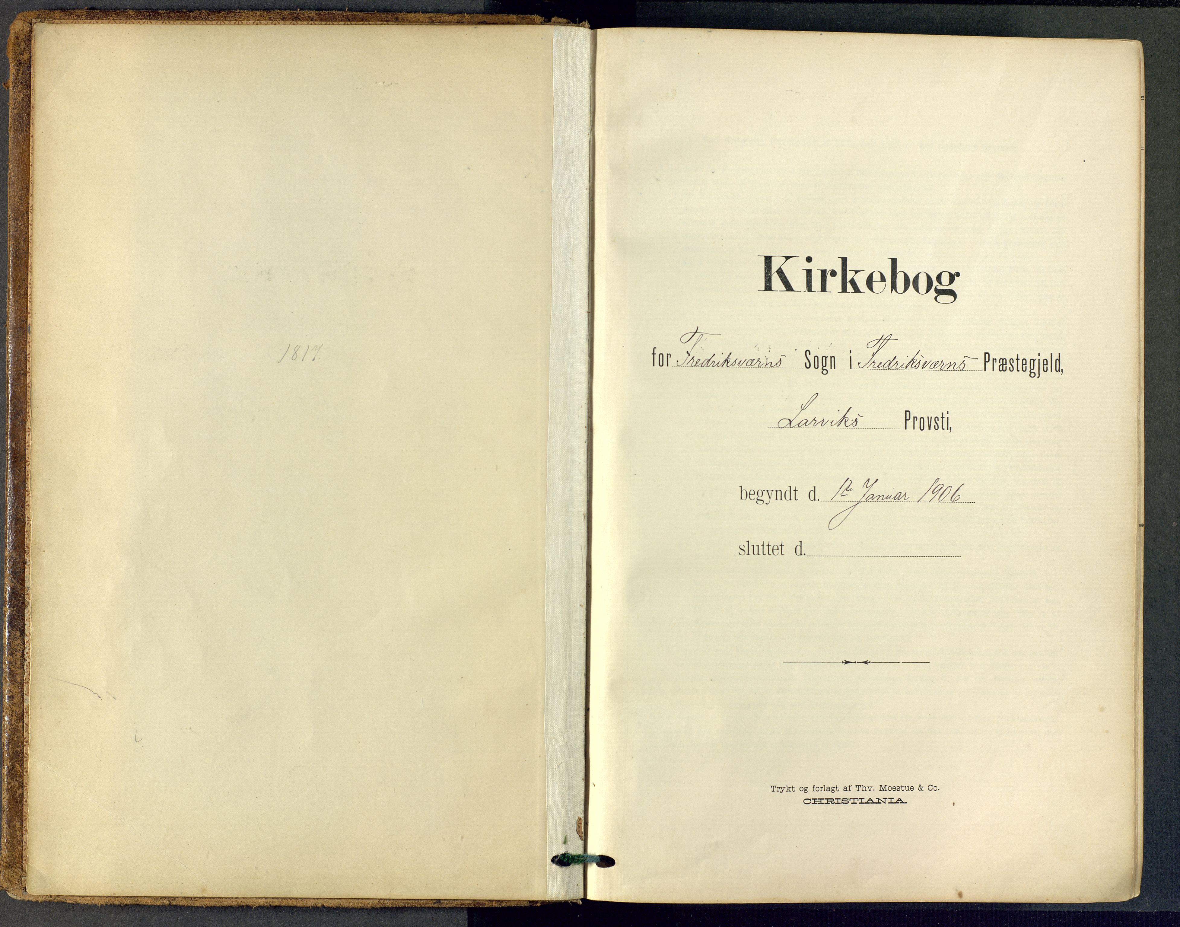 Stavern kirkebøker, SAKO/A-318/F/Fa/L0009: Parish register (official) no. 9, 1906-1955