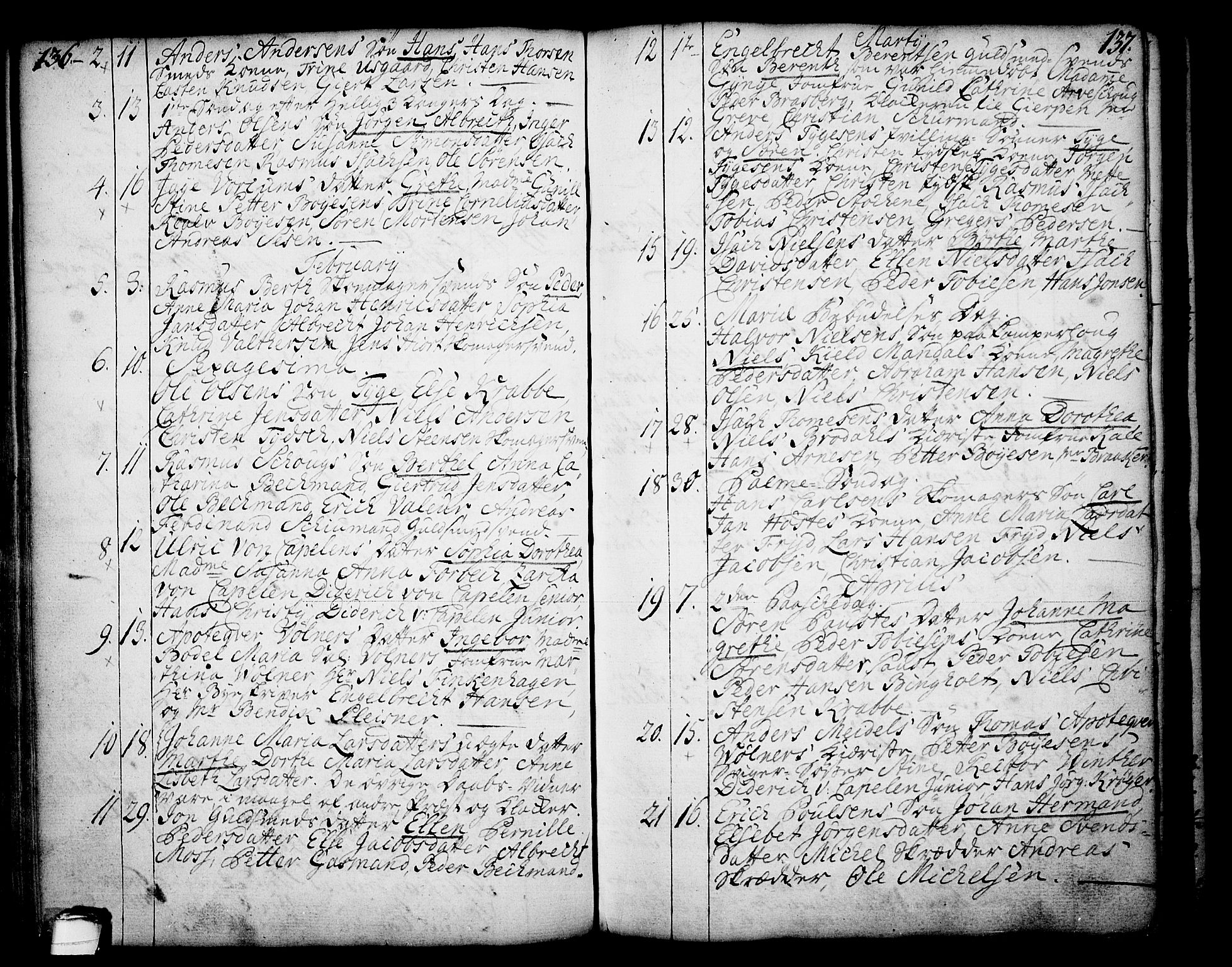 Skien kirkebøker, SAKO/A-302/F/Fa/L0003: Parish register (official) no. 3, 1755-1791, p. 136-137