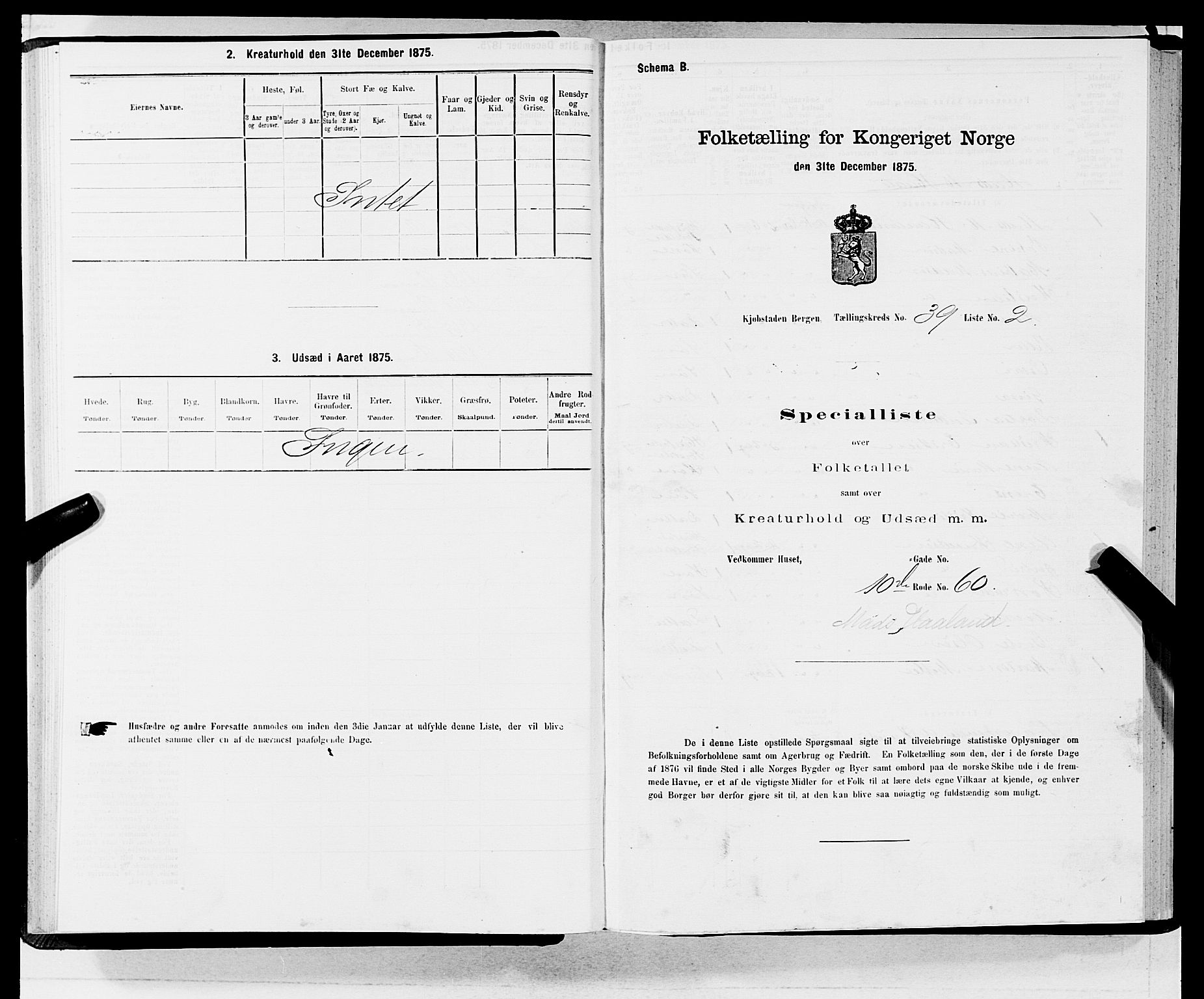 SAB, 1875 census for 1301 Bergen, 1875, p. 2008