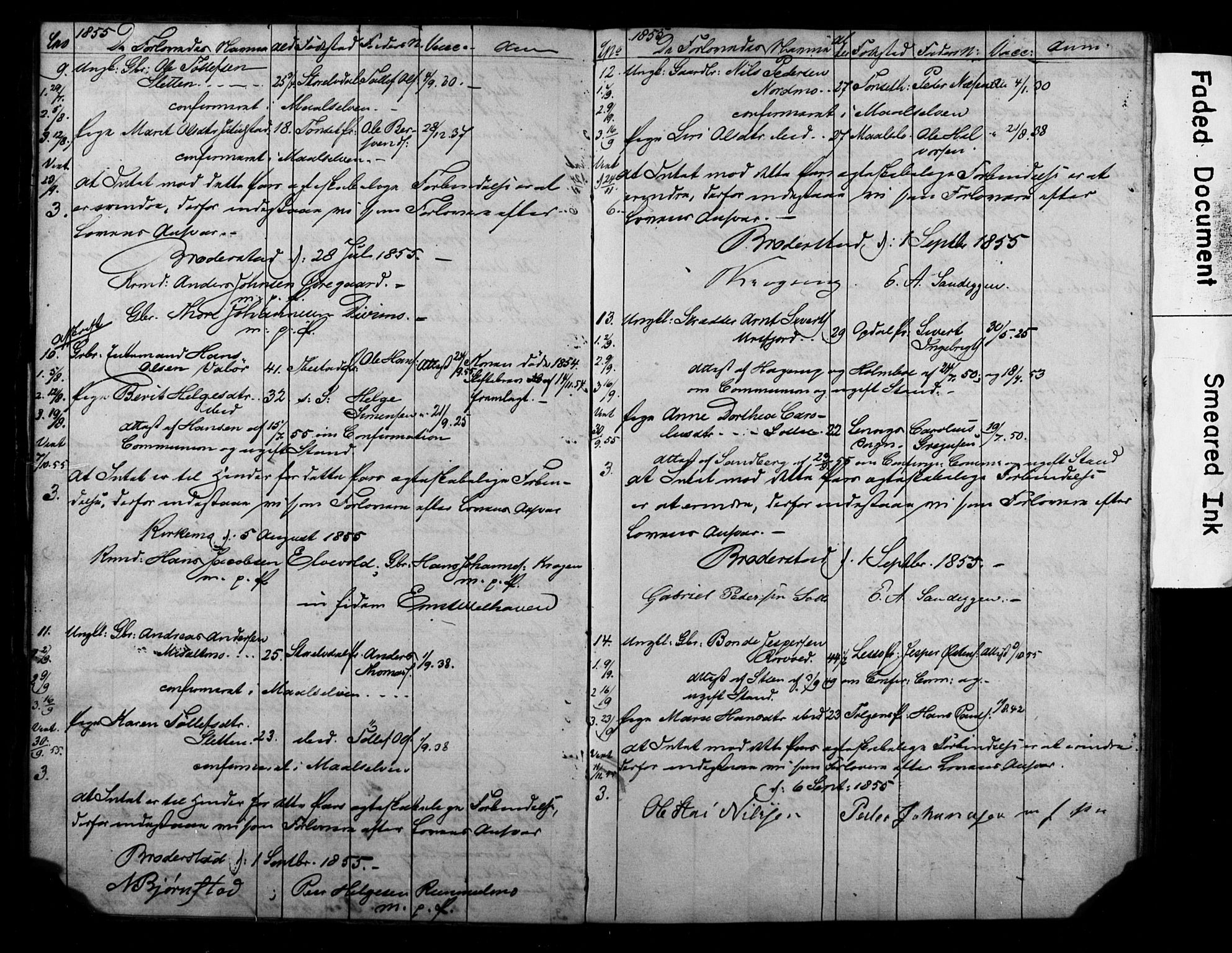 Målselv sokneprestembete, AV/SATØ-S-1311/I/Id/L0037: Banns register no. 37, 1853-1870