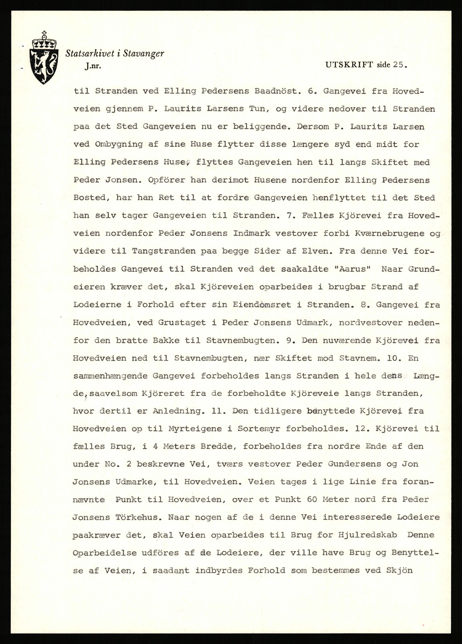 Statsarkivet i Stavanger, SAST/A-101971/03/Y/Yj/L0039: Avskrifter sortert etter gårdsnavn: Holte i Strand - Hovland i Ørsdalen, 1750-1930, p. 368