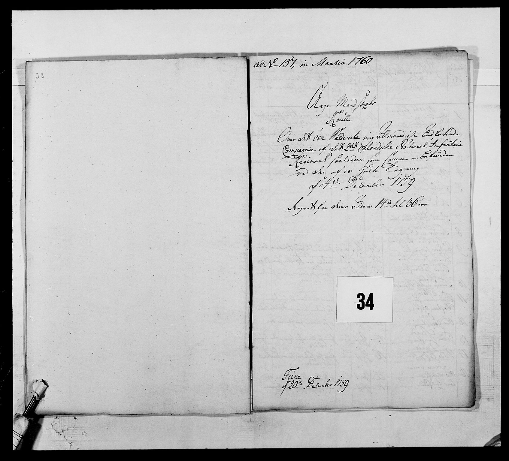 Kommanderende general (KG I) med Det norske krigsdirektorium, RA/EA-5419/E/Ea/L0506: 2. Opplandske regiment, 1756-1765, p. 316