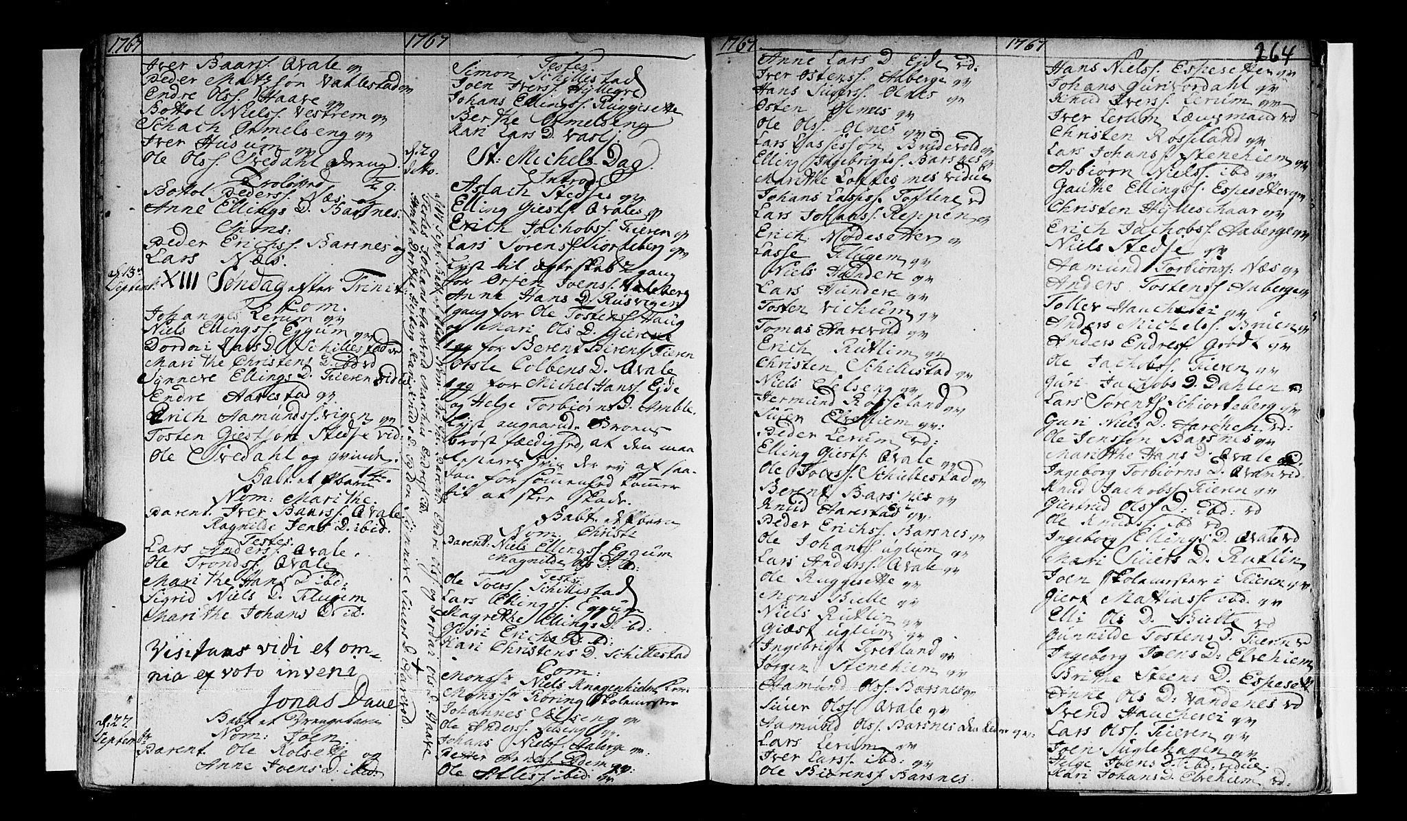 Sogndal sokneprestembete, AV/SAB-A-81301/H/Haa/Haaa/L0003: Parish register (official) no. A 3, 1747-1768, p. 264