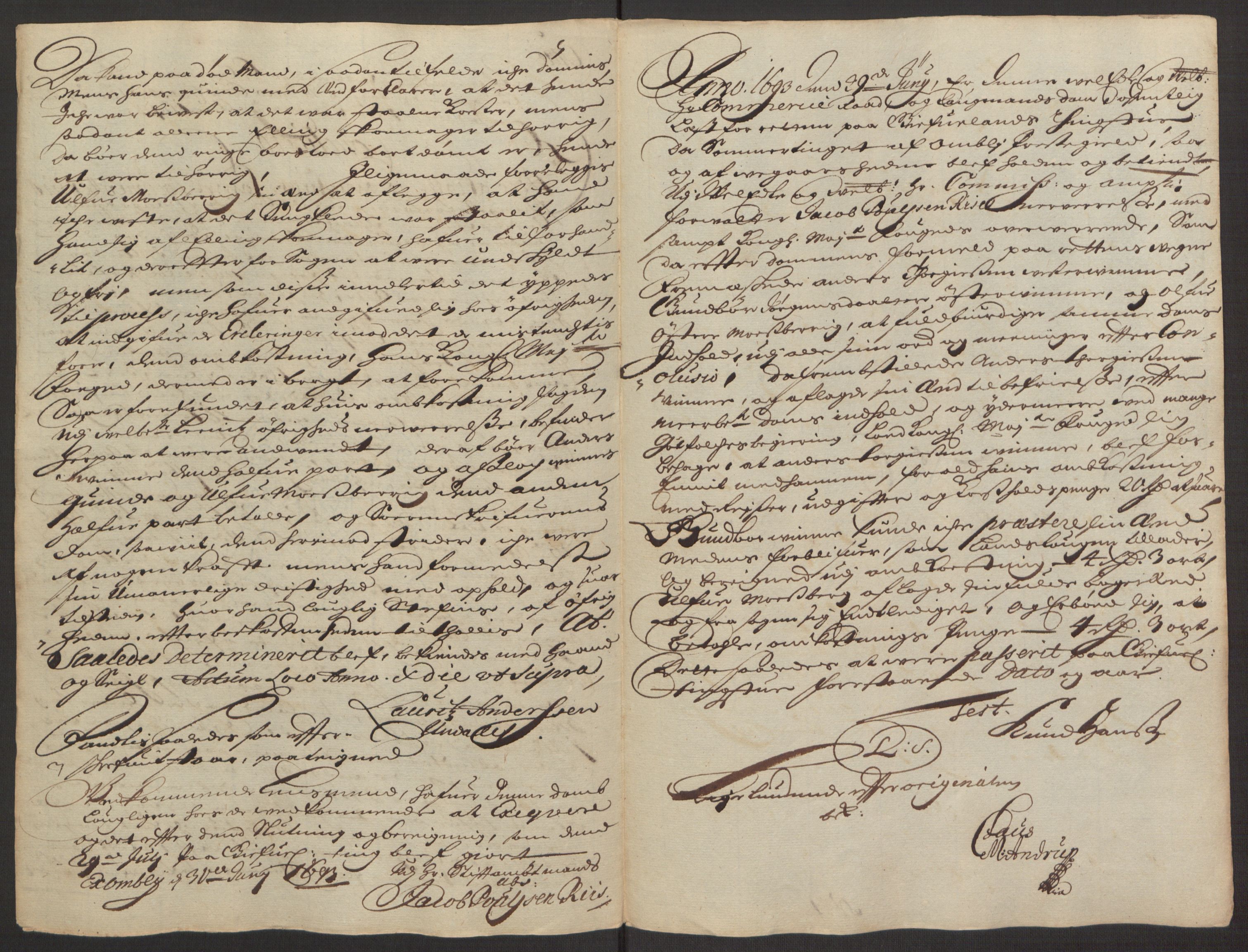 Rentekammeret inntil 1814, Reviderte regnskaper, Fogderegnskap, RA/EA-4092/R40/L2444: Fogderegnskap Råbyggelag, 1693-1696, p. 28