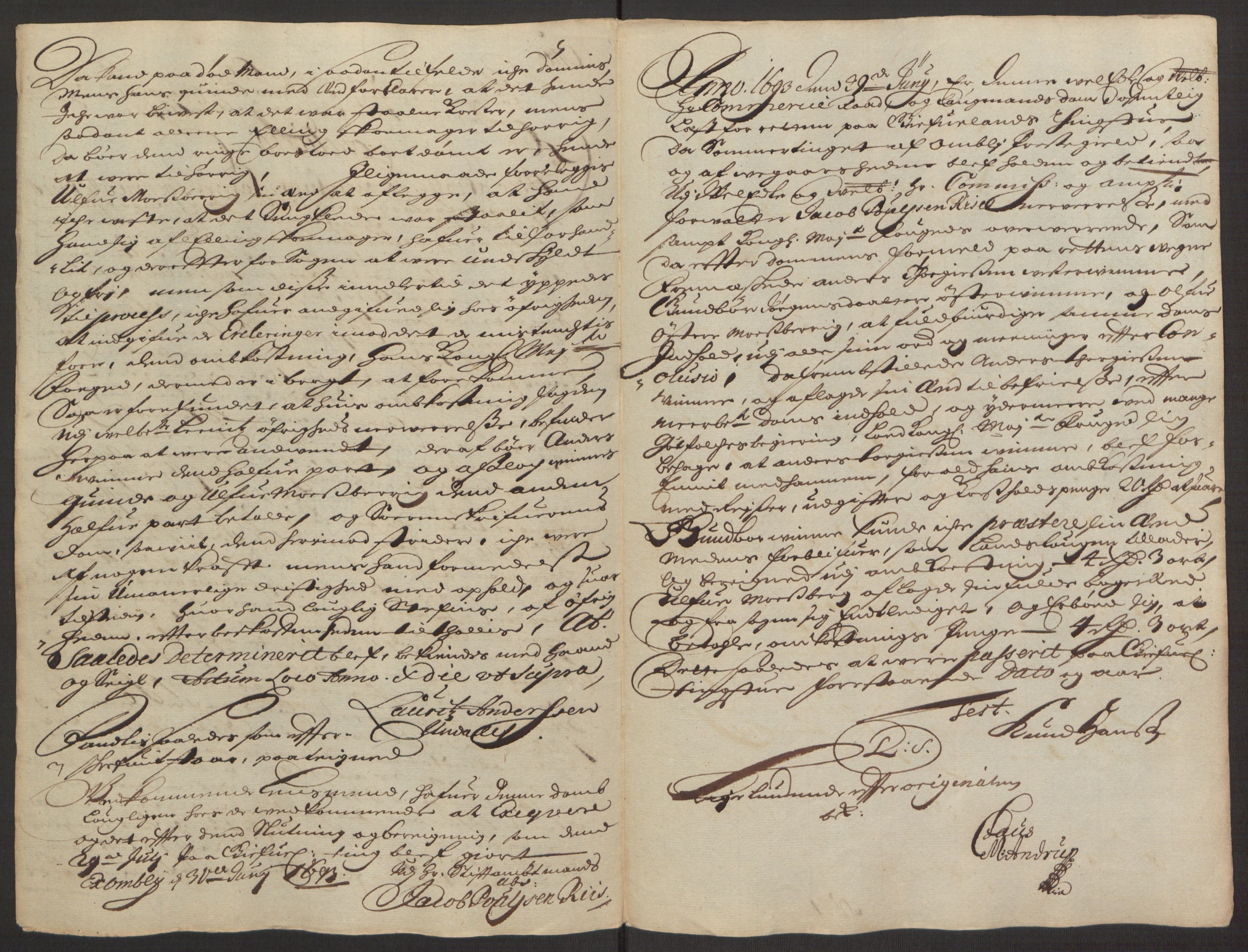 Rentekammeret inntil 1814, Reviderte regnskaper, Fogderegnskap, AV/RA-EA-4092/R40/L2444: Fogderegnskap Råbyggelag, 1693-1696, p. 28