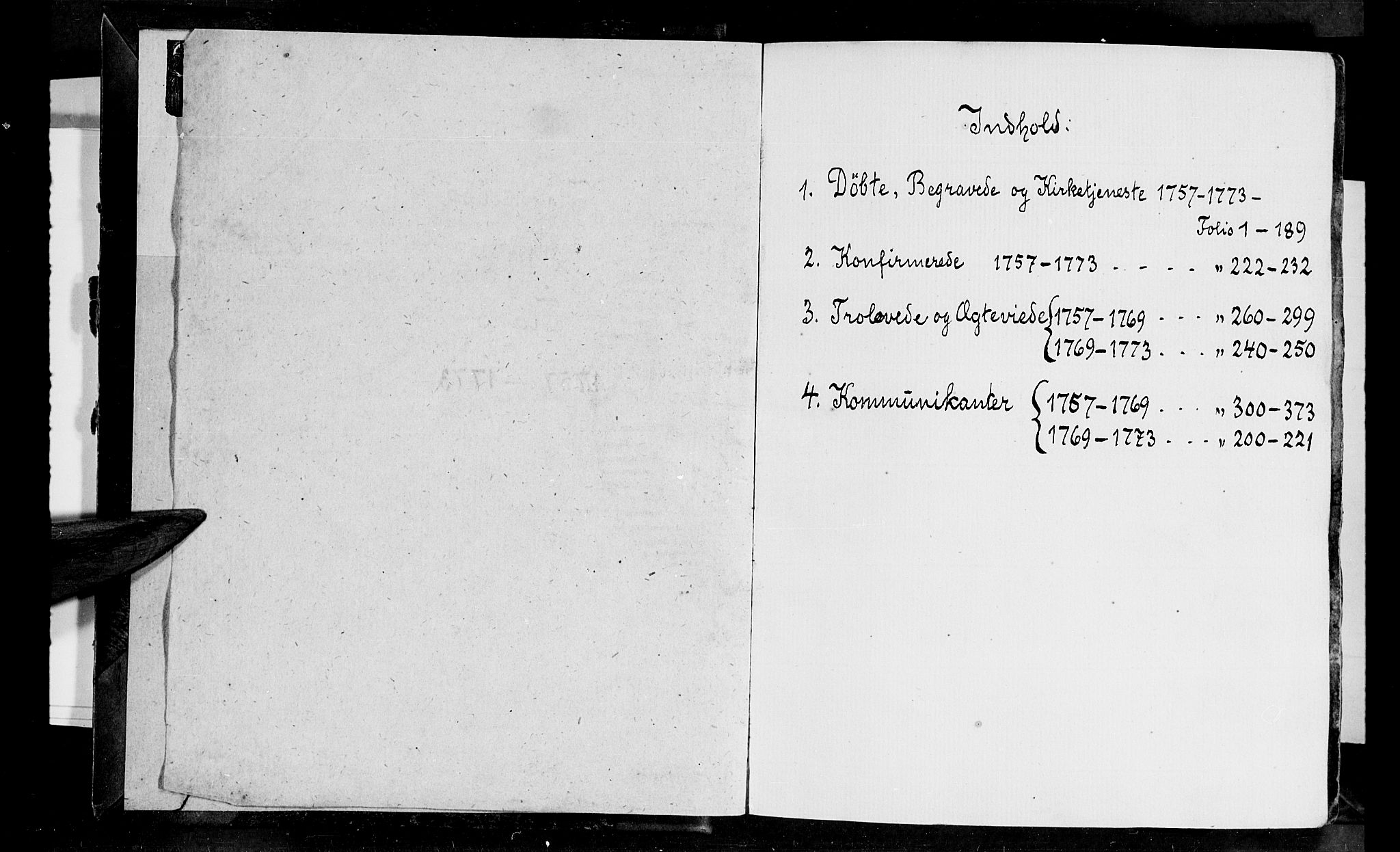 Tranøy sokneprestkontor, SATØ/S-1313/I/Ia/Iaa/L0001kirke: Parish register (official) no. 1, 1757-1773