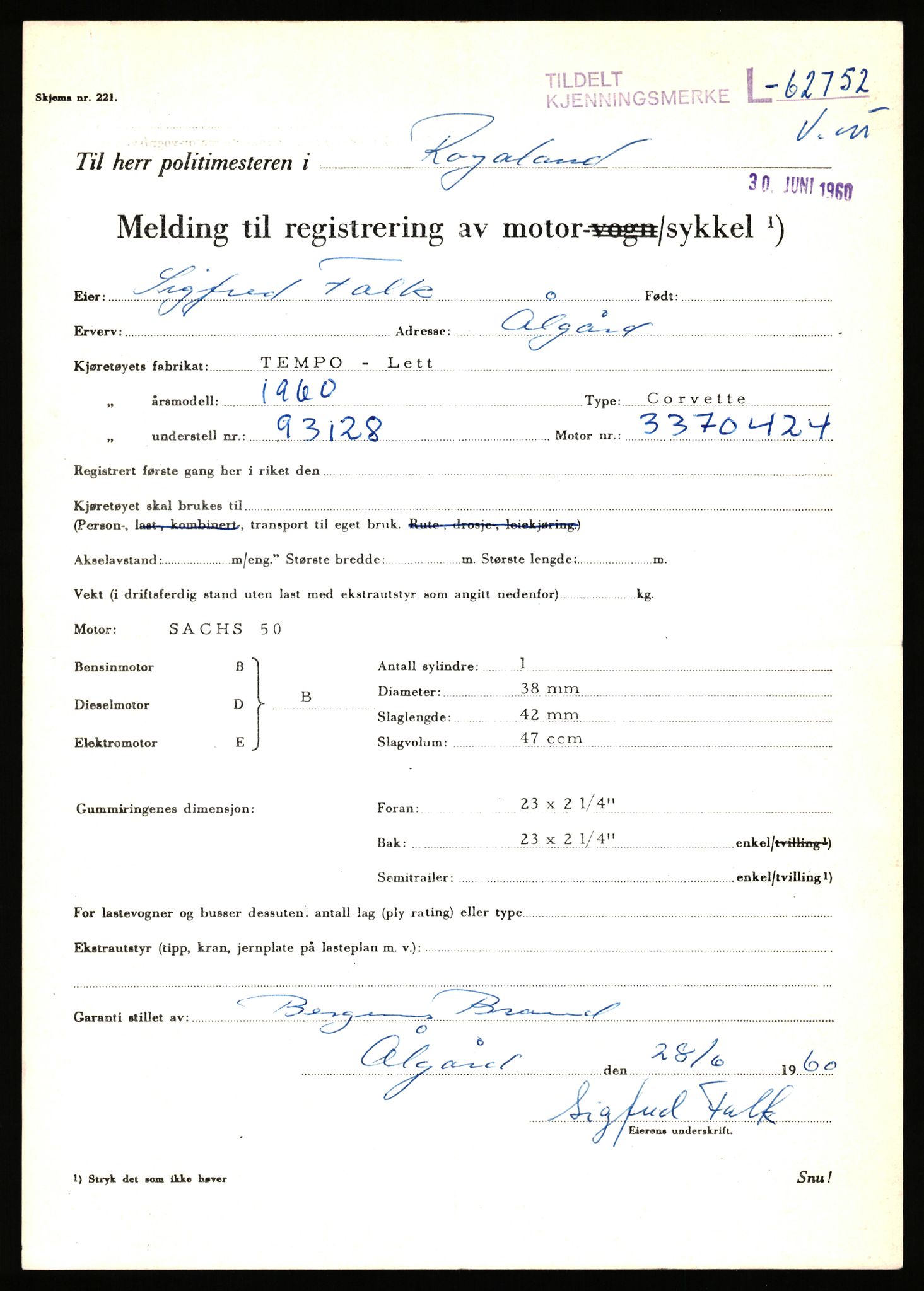 Stavanger trafikkstasjon, AV/SAST-A-101942/0/F/L0063: L-62700 - L-63799, 1930-1971, p. 167