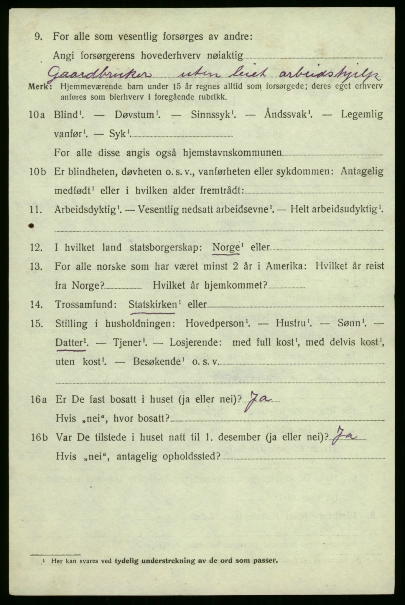 SAB, 1920 census for Brekke, 1920, p. 691