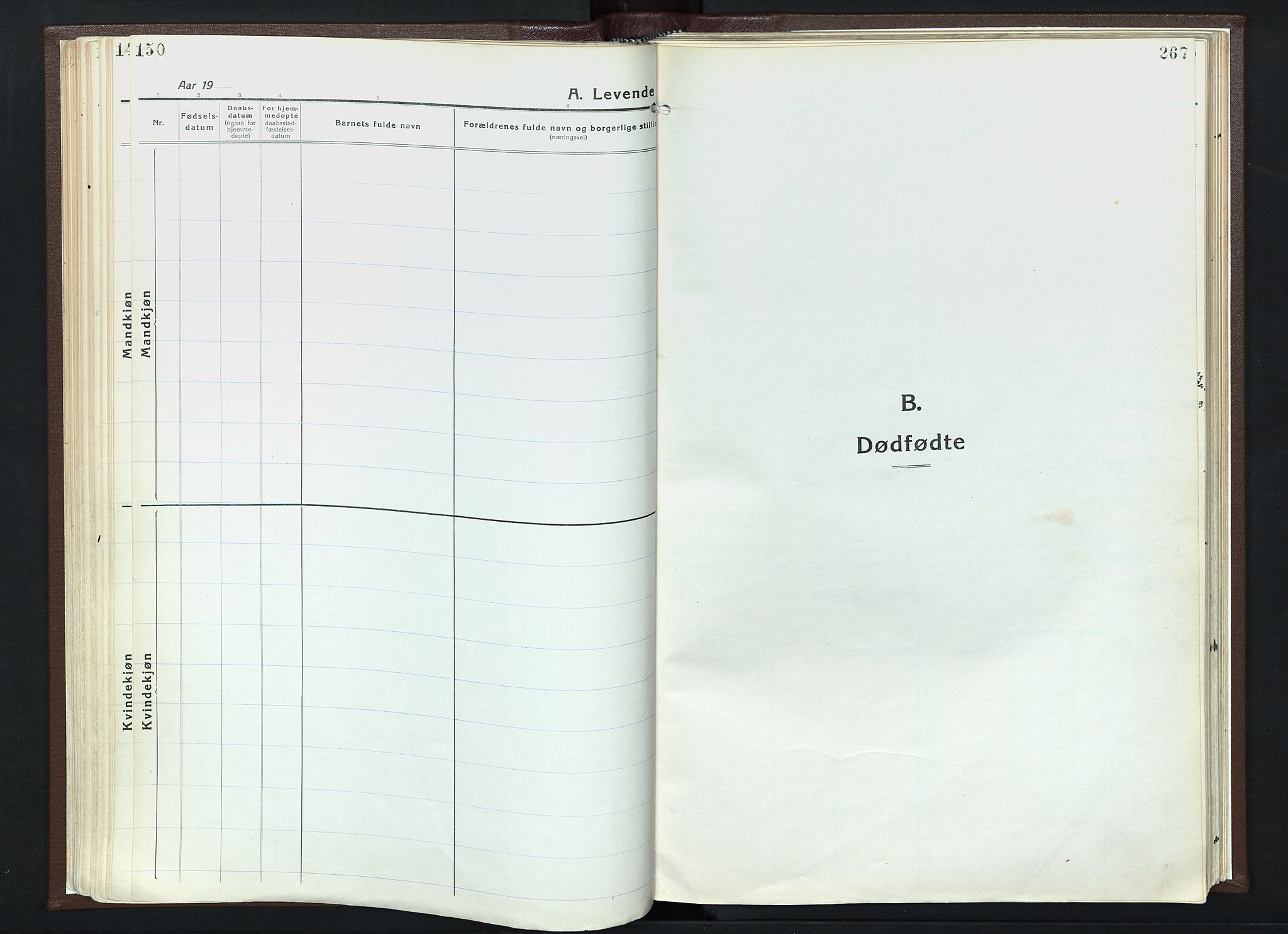 Veldre prestekontor, SAH/PREST-018/K/Ka/L0001: Parish register (official) no. 1, 1921-1934, p. 266-267