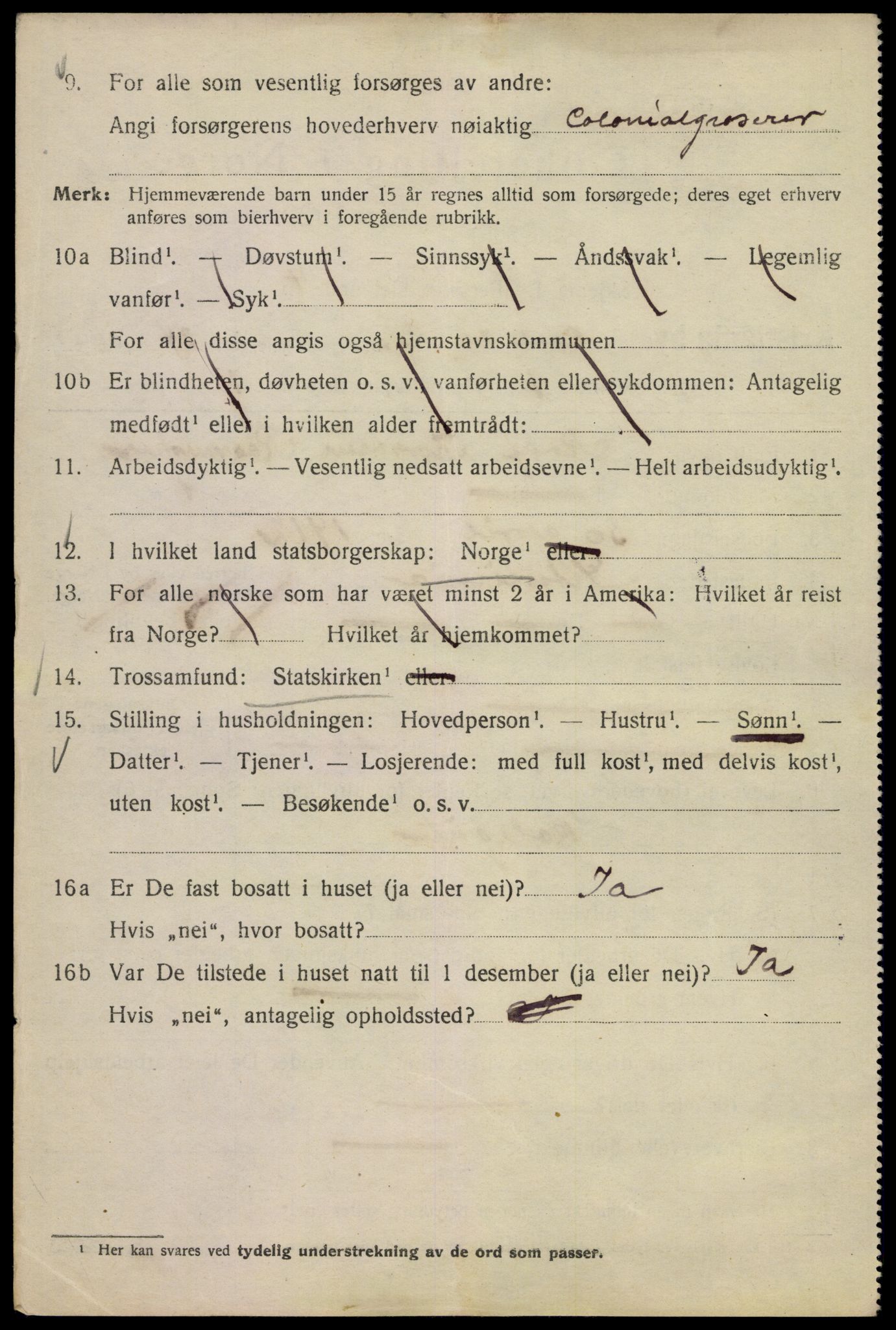 SAO, 1920 census for Kristiania, 1920, p. 329986