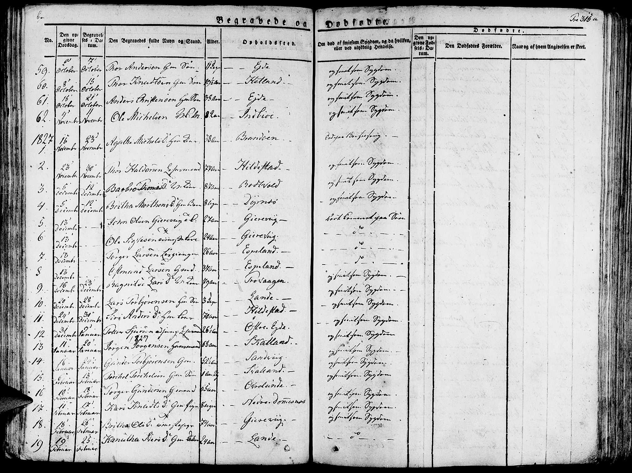 Fjelberg sokneprestembete, SAB/A-75201/H/Haa: Parish register (official) no. A 5, 1822-1834, p. 315