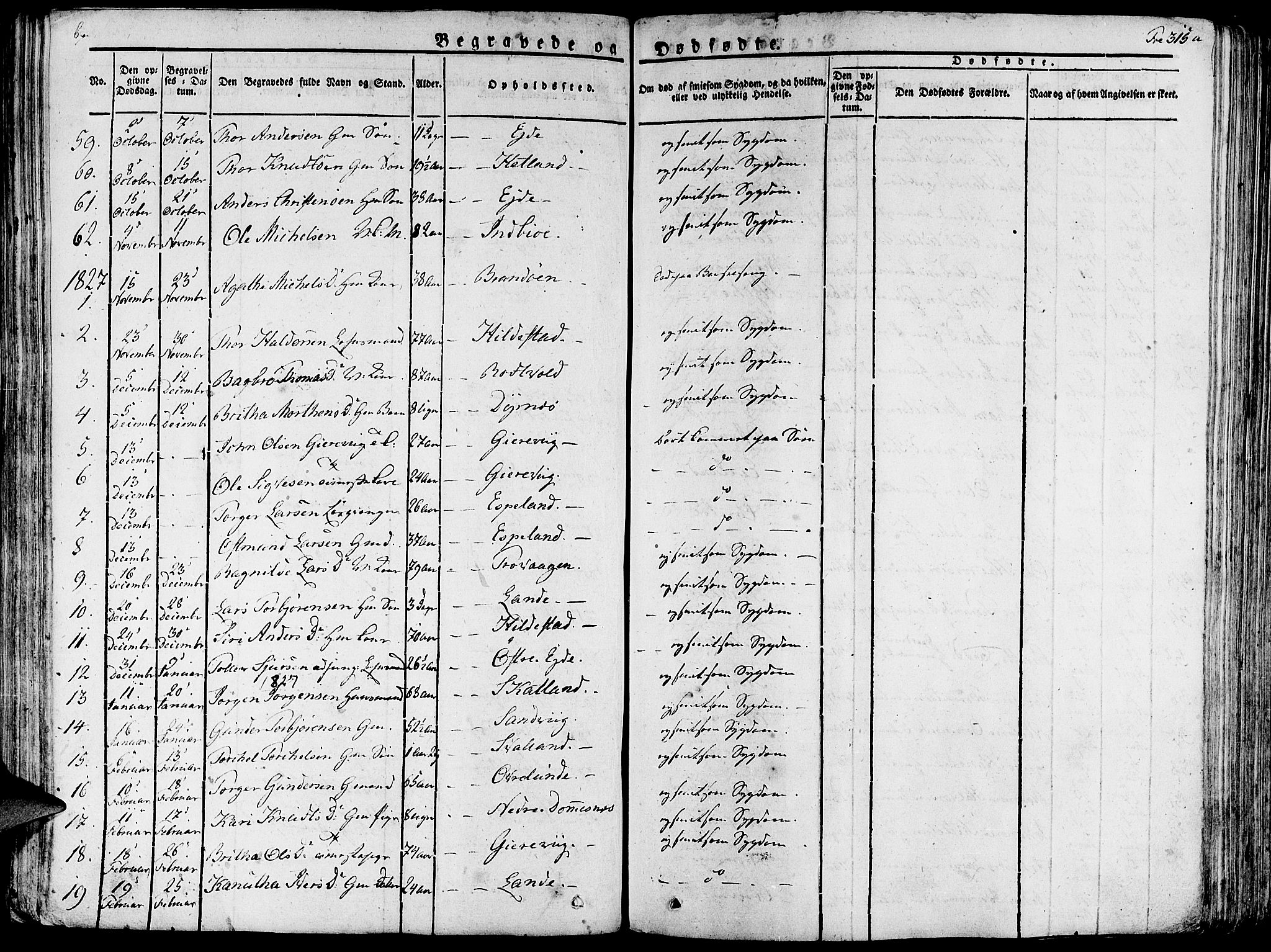 Fjelberg sokneprestembete, AV/SAB-A-75201/H/Haa: Parish register (official) no. A 5, 1822-1834, p. 315