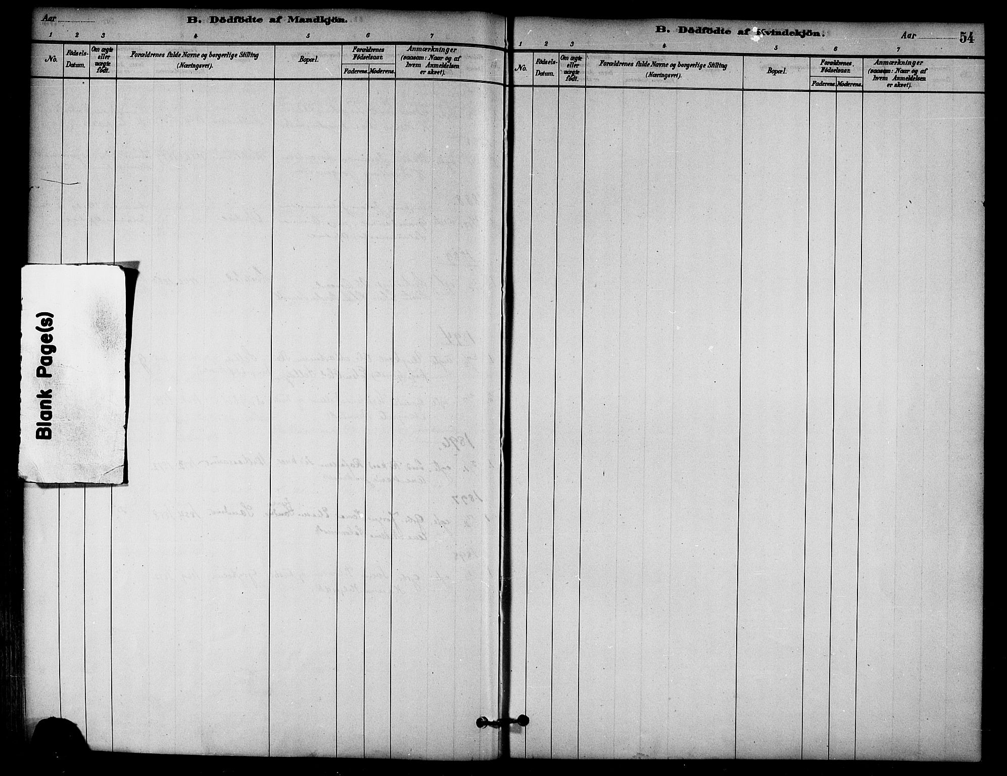 Ministerialprotokoller, klokkerbøker og fødselsregistre - Nord-Trøndelag, AV/SAT-A-1458/766/L0563: Parish register (official) no. 767A01, 1881-1899, p. 54