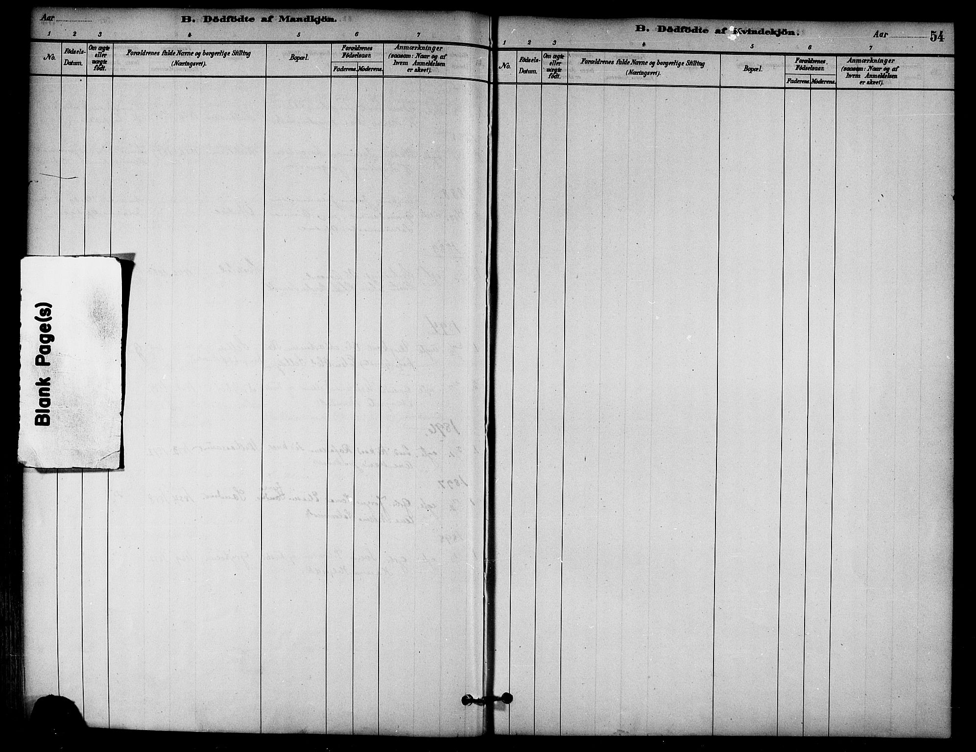 Ministerialprotokoller, klokkerbøker og fødselsregistre - Nord-Trøndelag, SAT/A-1458/766/L0563: Parish register (official) no. 767A01, 1881-1899, p. 54