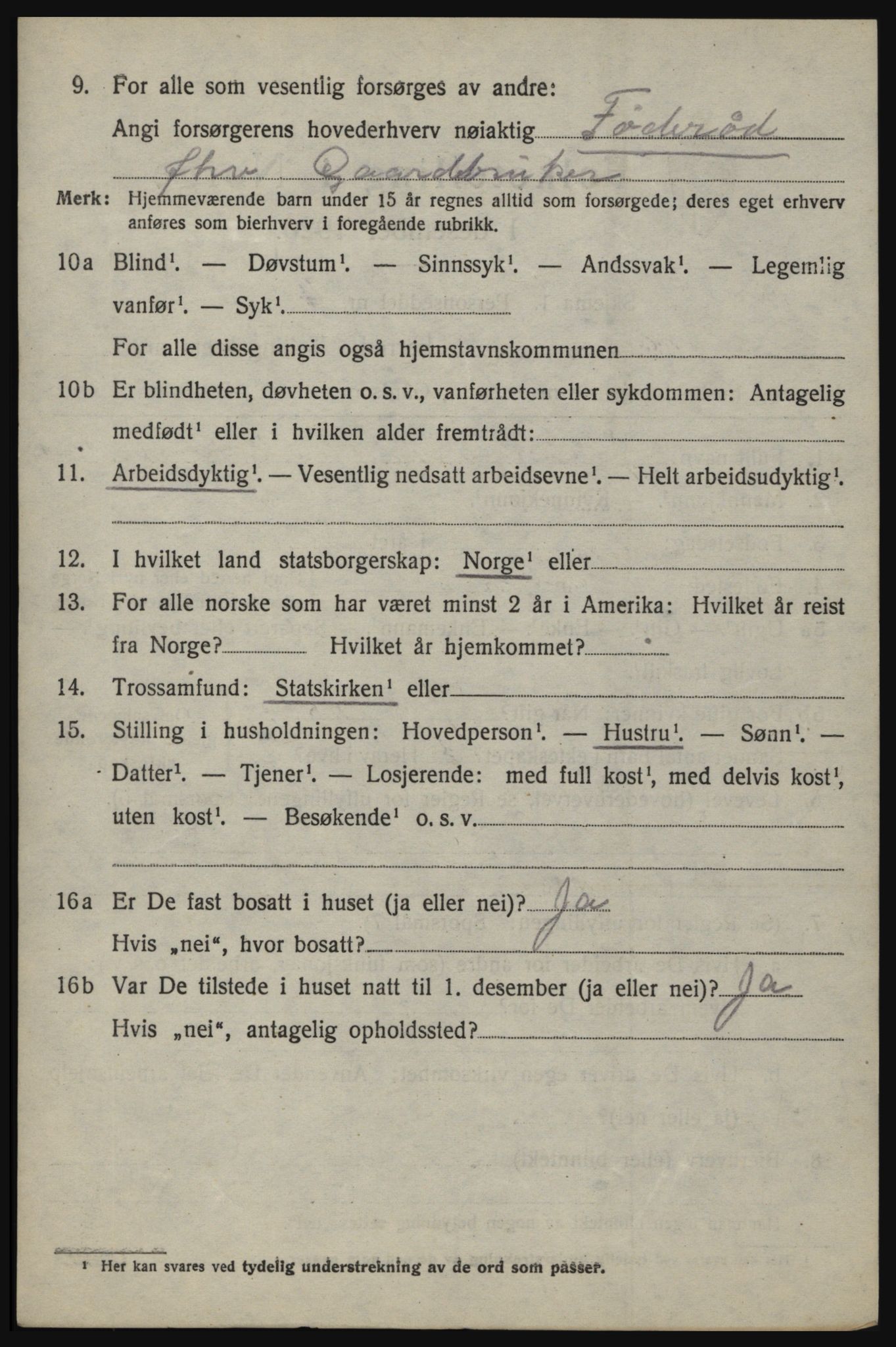 SAO, 1920 census for Øymark, 1920, p. 654