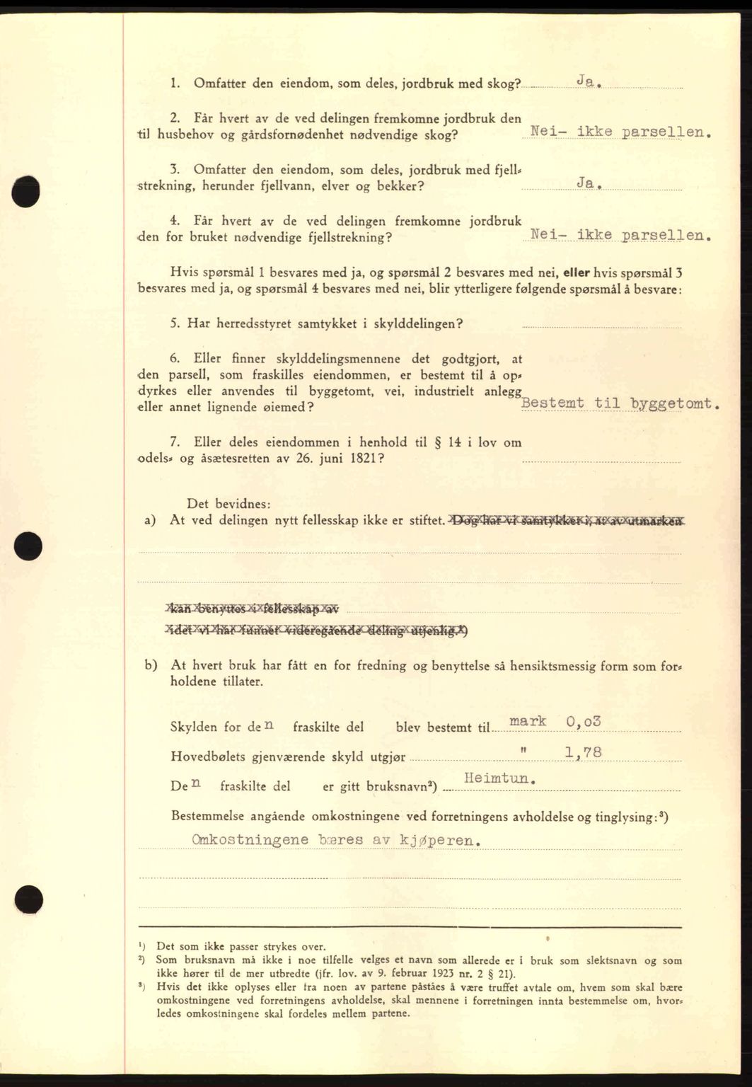 Nordmøre sorenskriveri, AV/SAT-A-4132/1/2/2Ca: Mortgage book no. A90, 1941-1941, Diary no: : 1171/1941