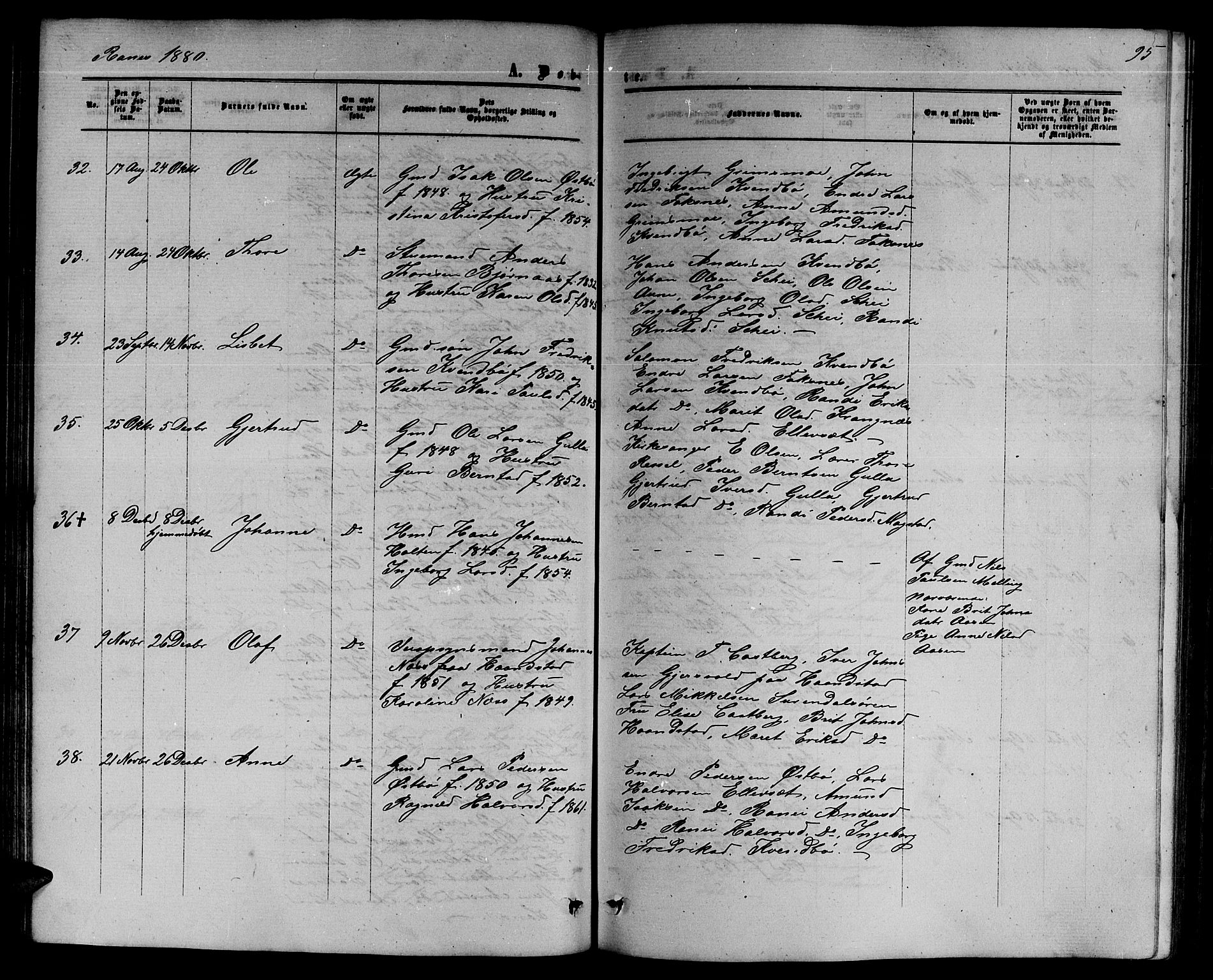 Ministerialprotokoller, klokkerbøker og fødselsregistre - Møre og Romsdal, AV/SAT-A-1454/595/L1051: Parish register (copy) no. 595C03, 1866-1891, p. 95