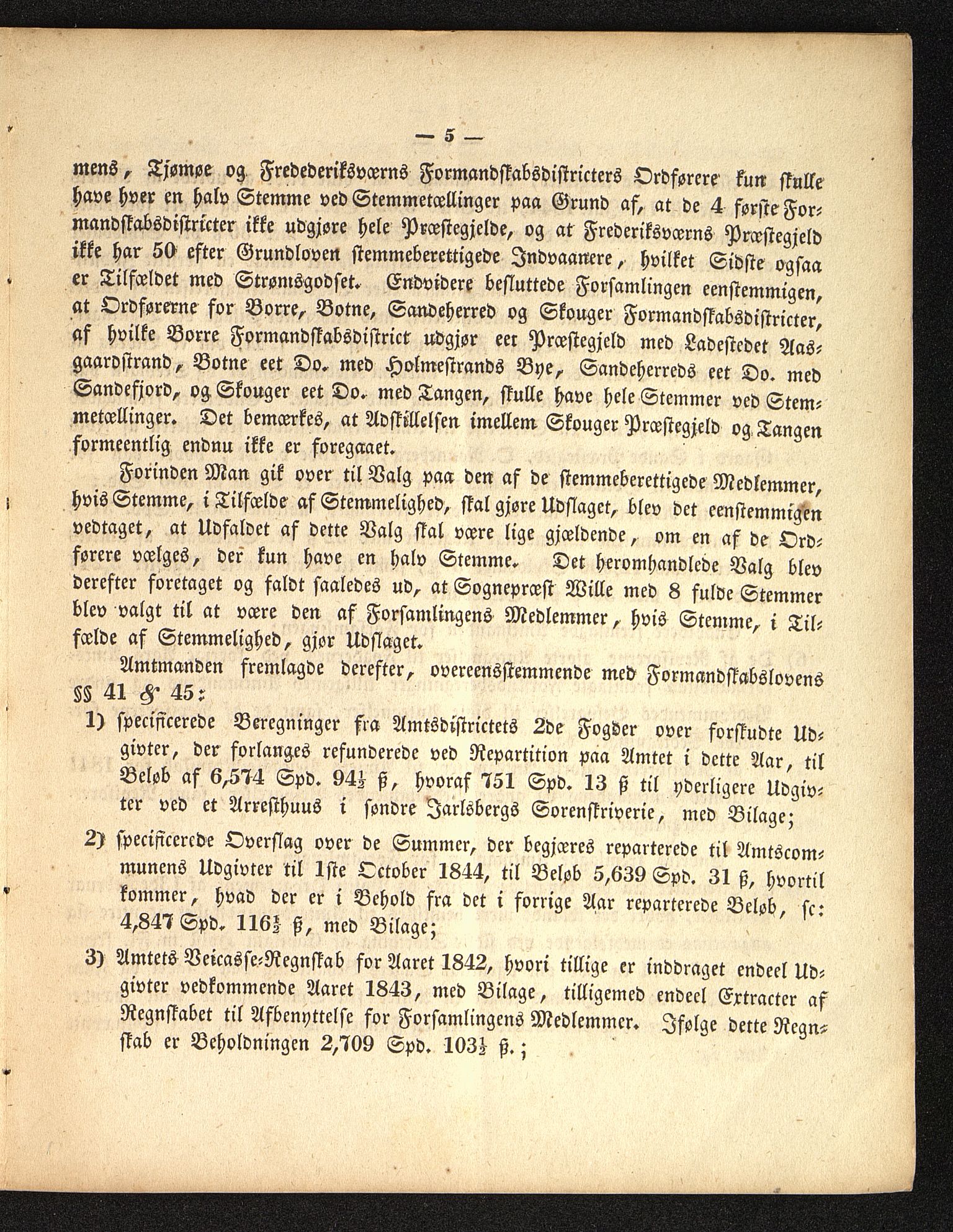 Vestfold fylkeskommune. Fylkestinget, VEMU/A-1315/A/Ab/Abb/L0001/0006: Fylkestingsforhandlinger / Fylkestingsforhandling, 1843