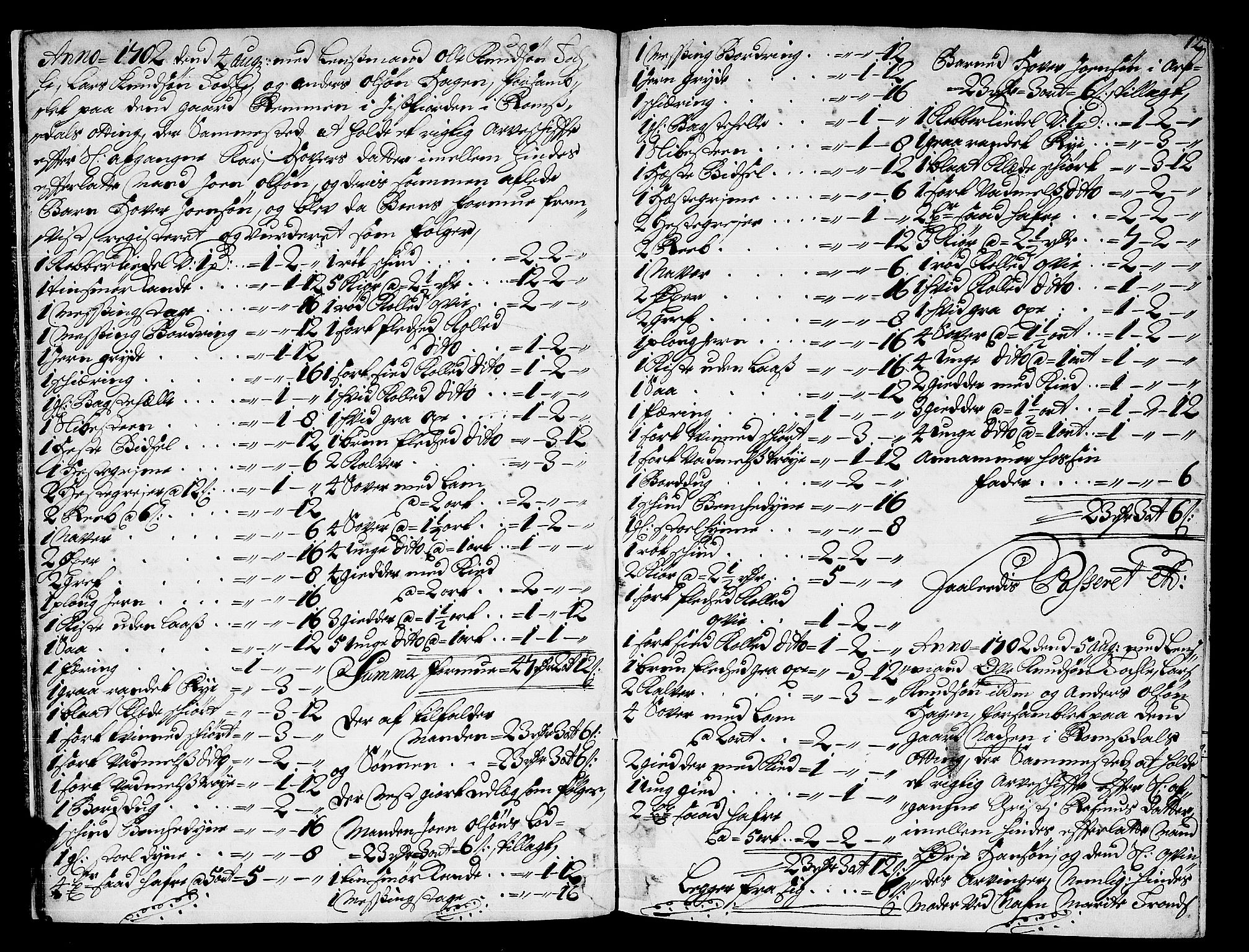 Romsdal sorenskriveri, AV/SAT-A-4149/1/3/3A/L0004: Skifteprotokoll, 1702-1706, p. 11b-12a