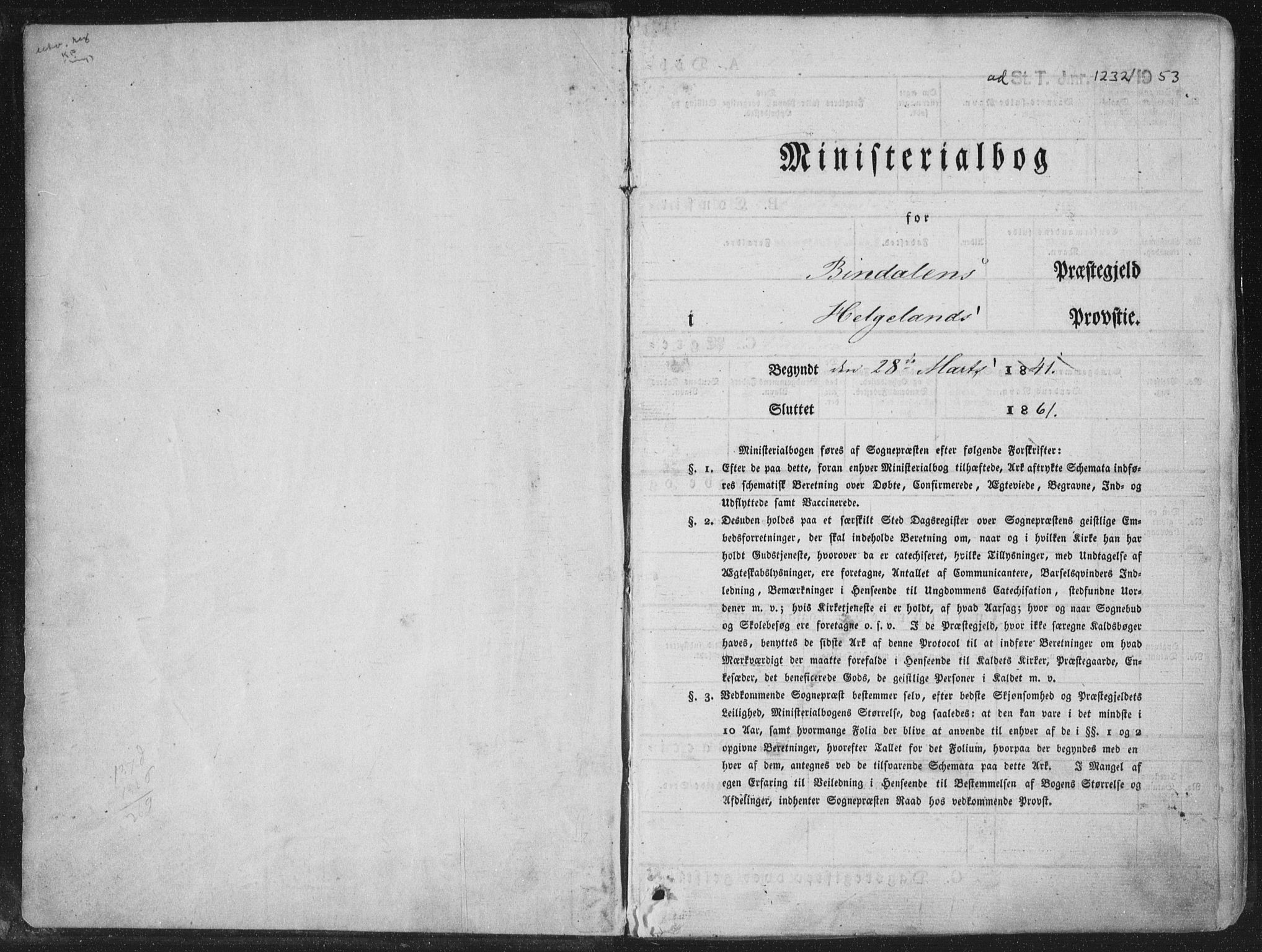 Ministerialprotokoller, klokkerbøker og fødselsregistre - Nordland, SAT/A-1459/810/L0145: Parish register (official) no. 810A07 /2, 1841-1862