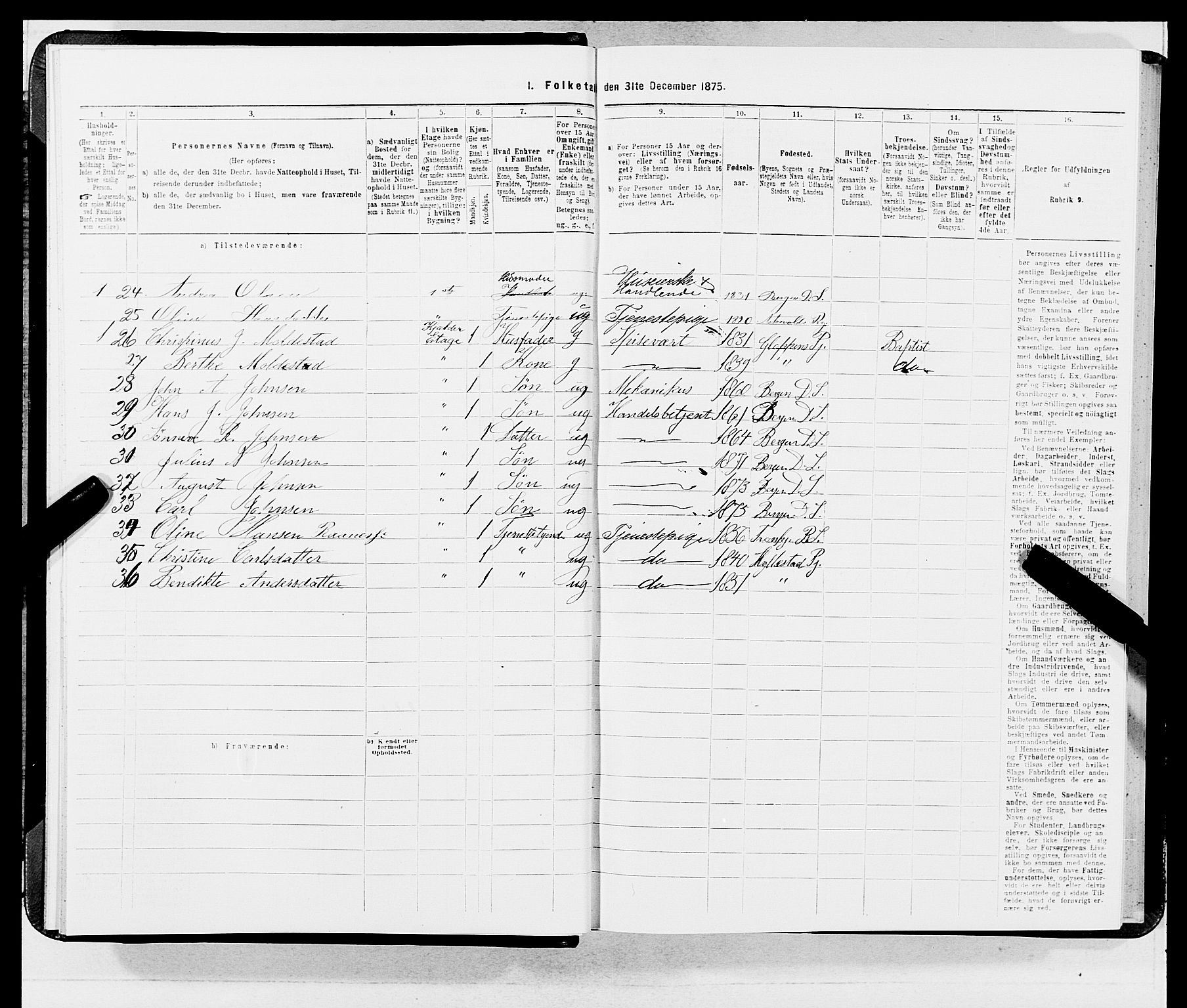 SAB, 1875 census for 1301 Bergen, 1875, p. 3315