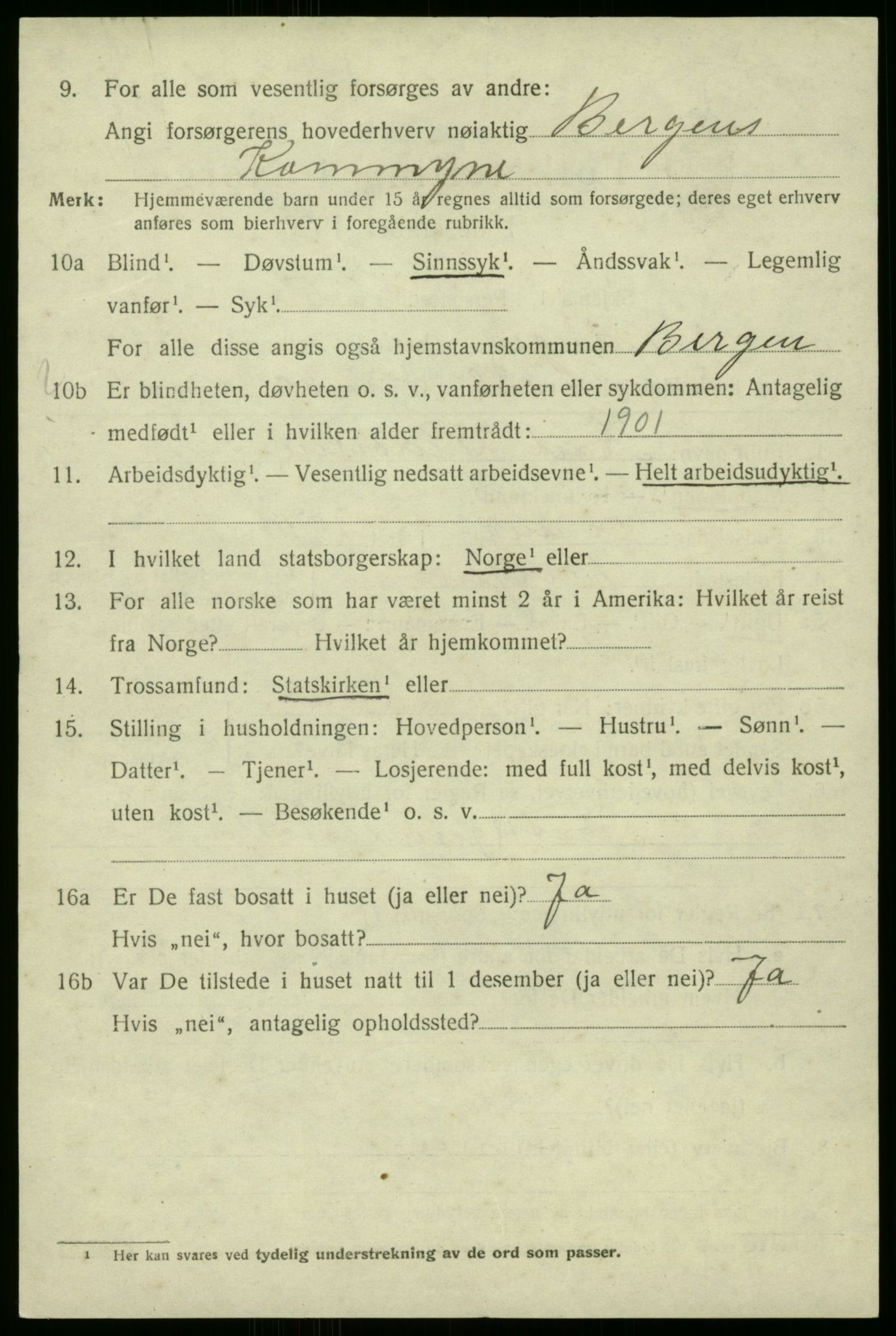 SAB, 1920 census for Manger, 1920, p. 5436