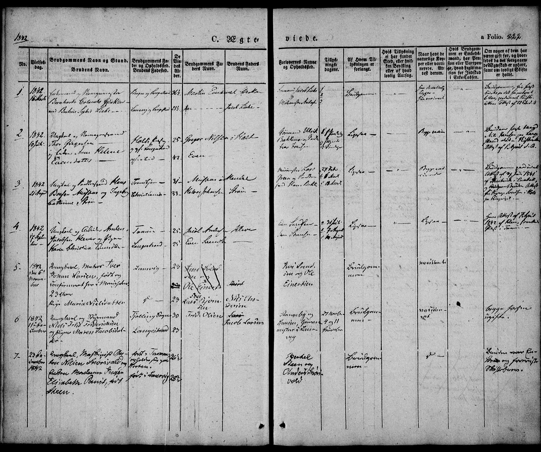 Larvik kirkebøker, SAKO/A-352/F/Fb/L0003: Parish register (official) no. II 3, 1842-1856, p. 223
