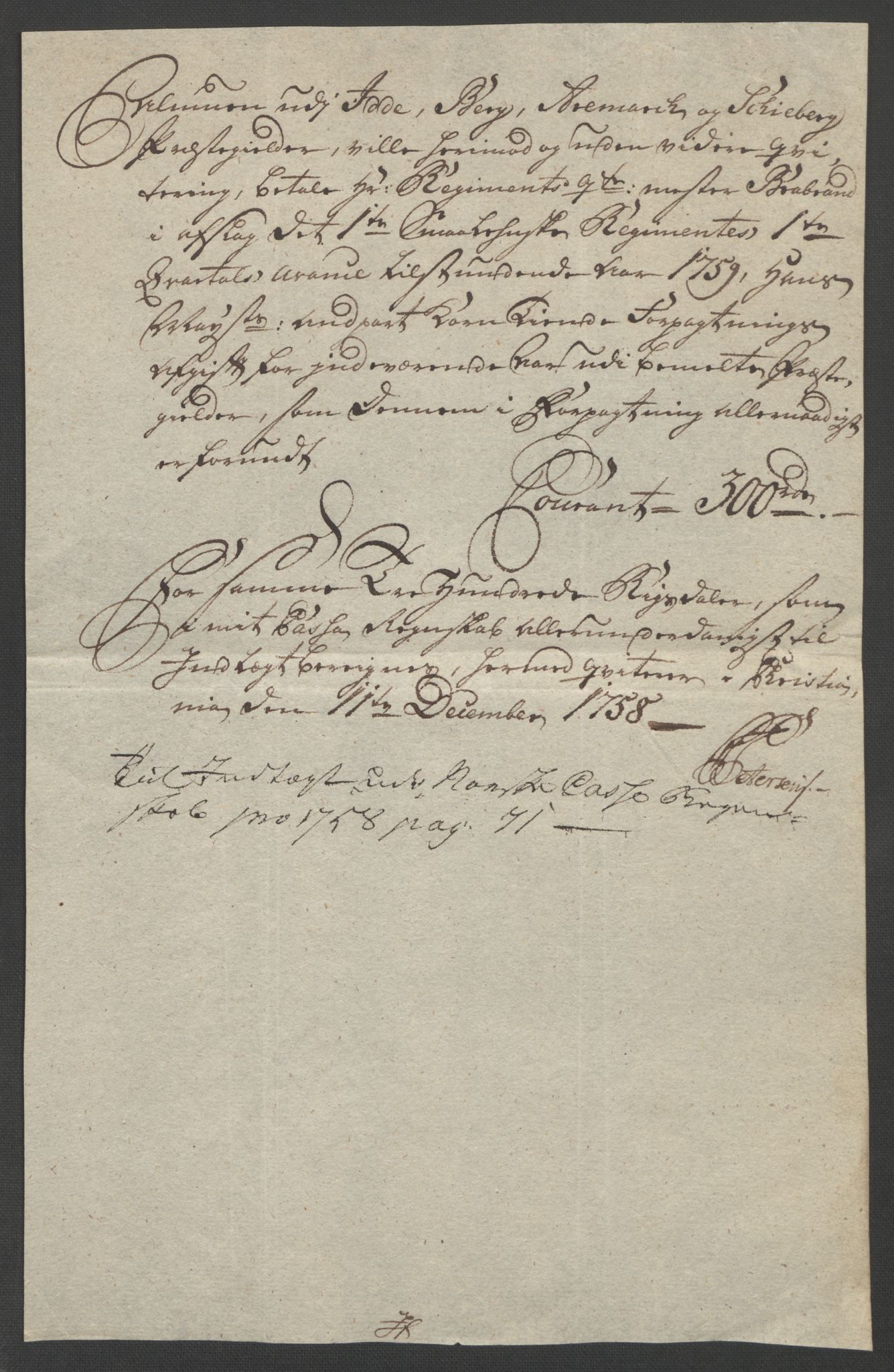 Rentekammeret inntil 1814, Reviderte regnskaper, Fogderegnskap, RA/EA-4092/R01/L0097: Ekstraskatten Idd og Marker, 1756-1767, p. 358