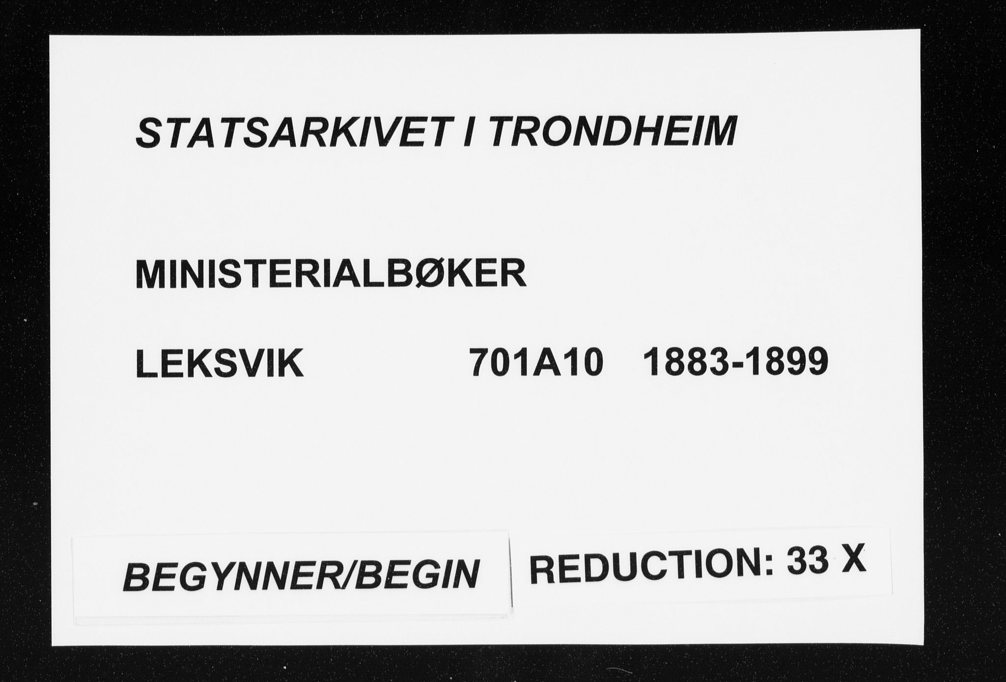 Ministerialprotokoller, klokkerbøker og fødselsregistre - Nord-Trøndelag, SAT/A-1458/701/L0010: Parish register (official) no. 701A10, 1883-1899