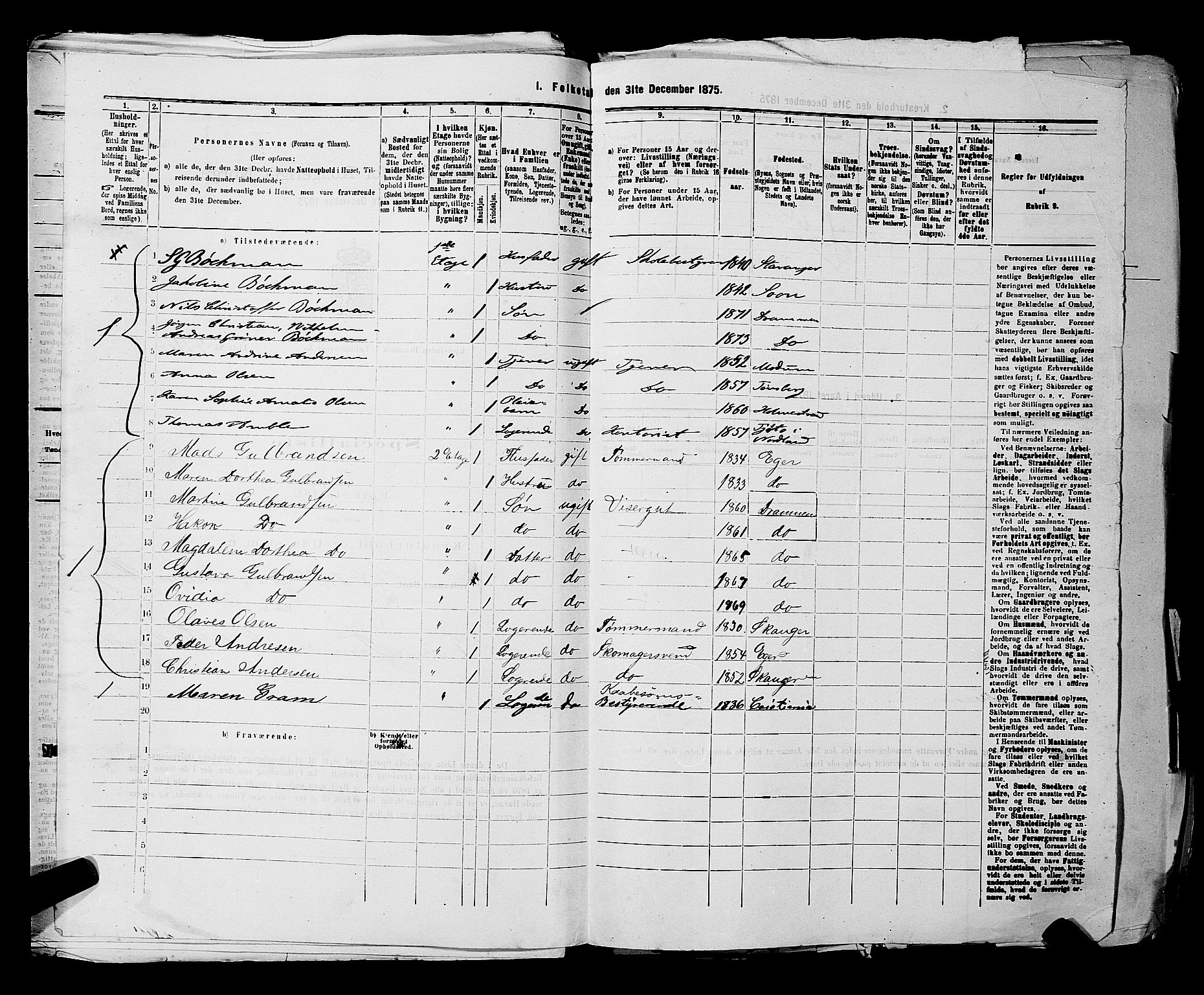 SAKO, 1875 census for 0602 Drammen, 1875, p. 955