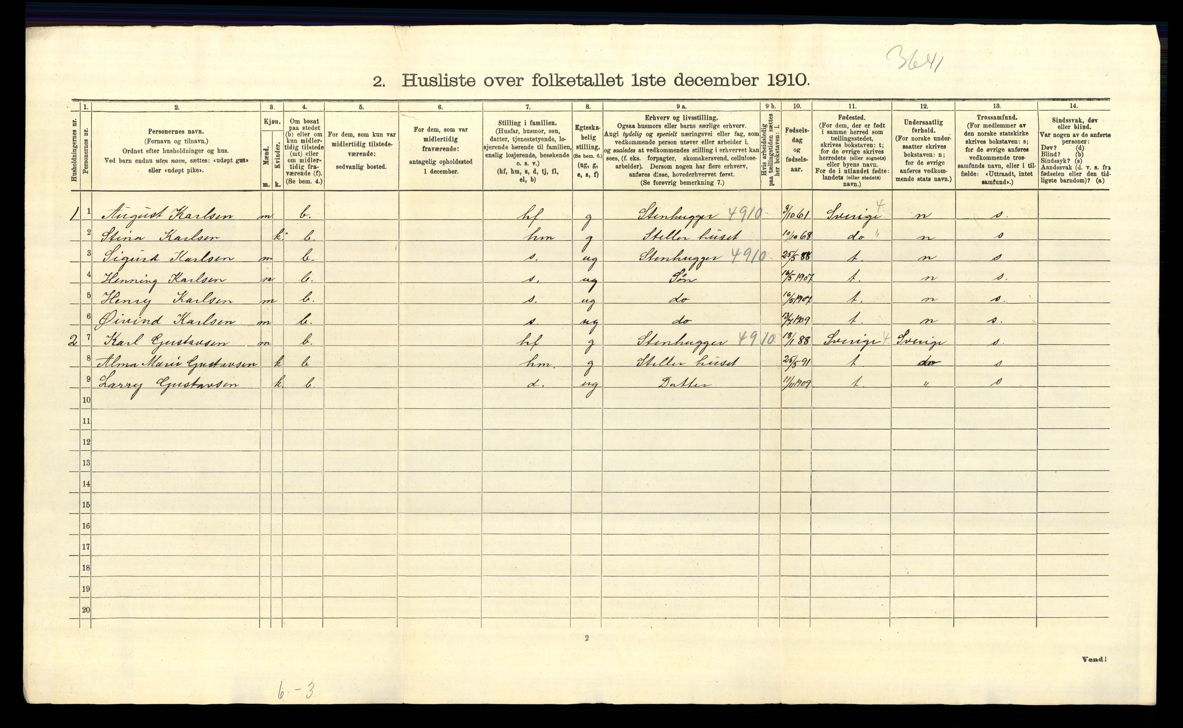 RA, 1910 census for Idd, 1910, p. 941