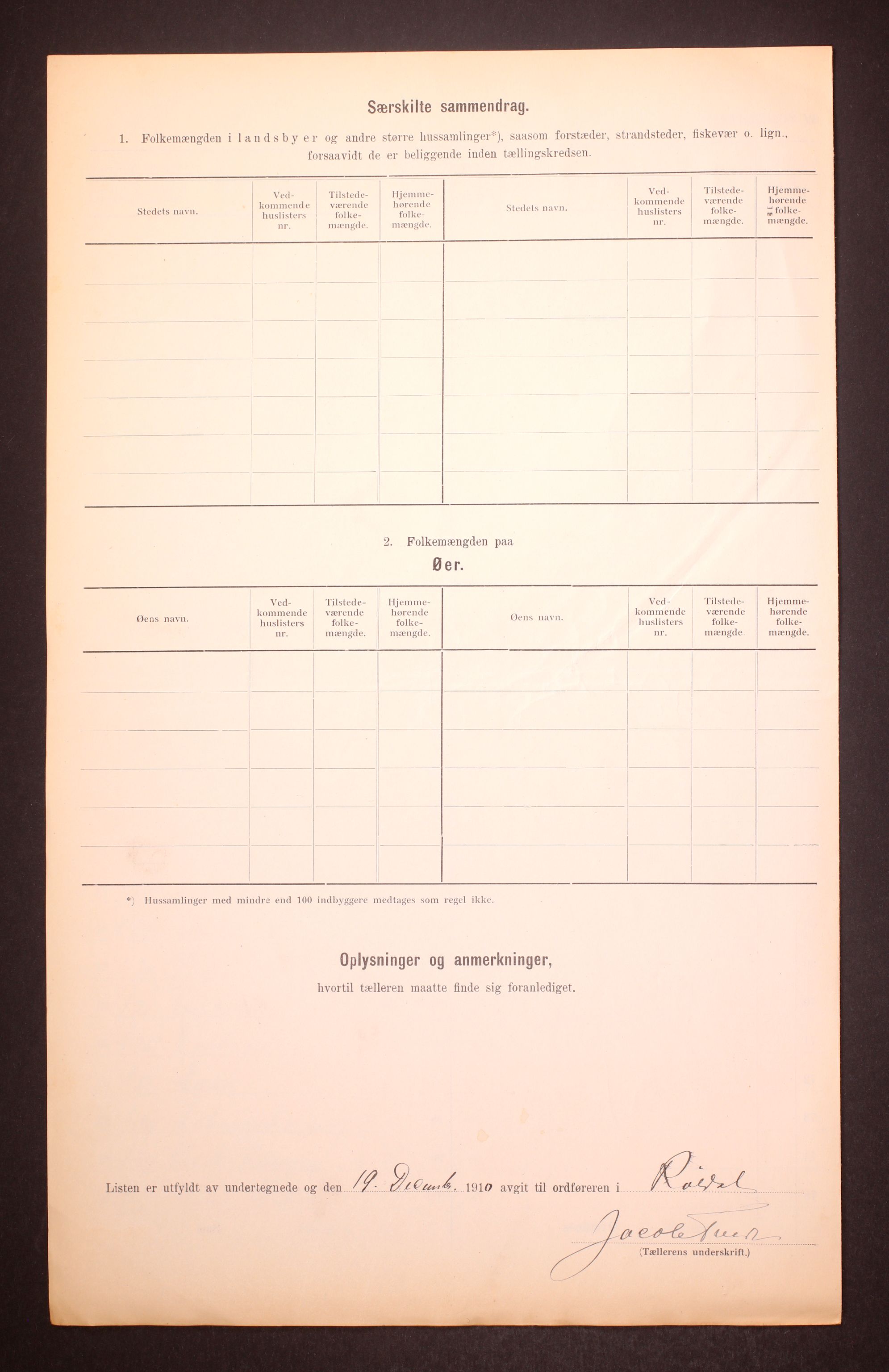 RA, 1910 census for Røldal, 1910, p. 6