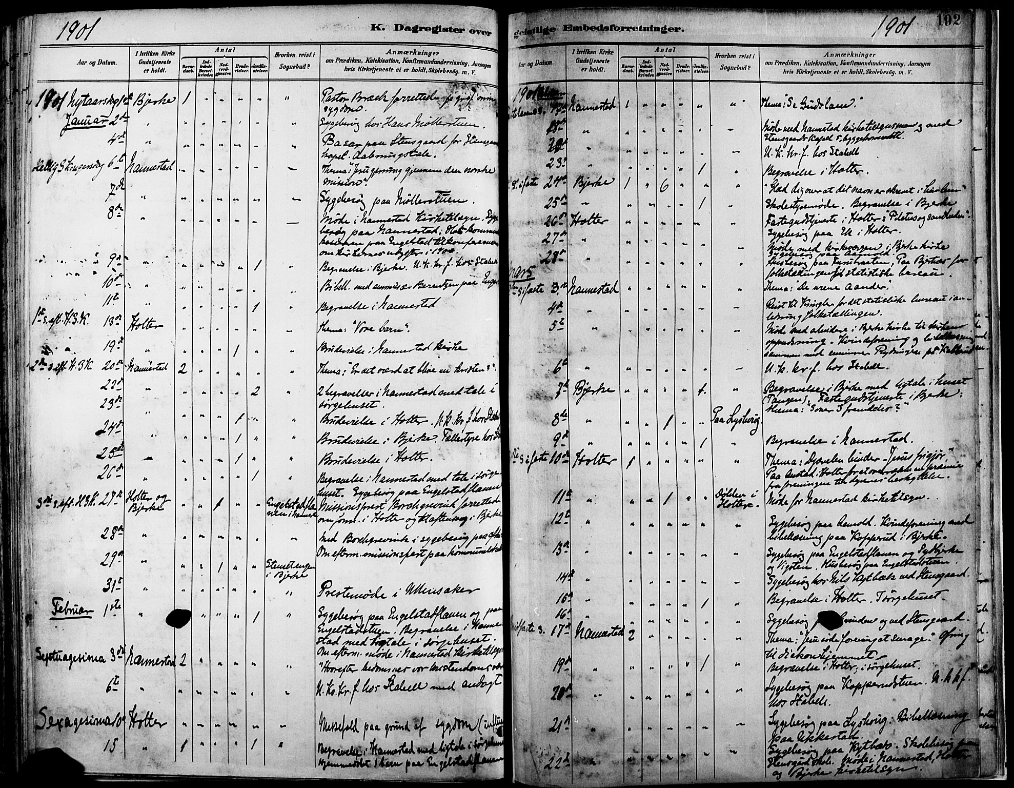 Nannestad prestekontor Kirkebøker, AV/SAO-A-10414a/F/Fa/L0015: Parish register (official) no. I 15, 1891-1905, p. 192