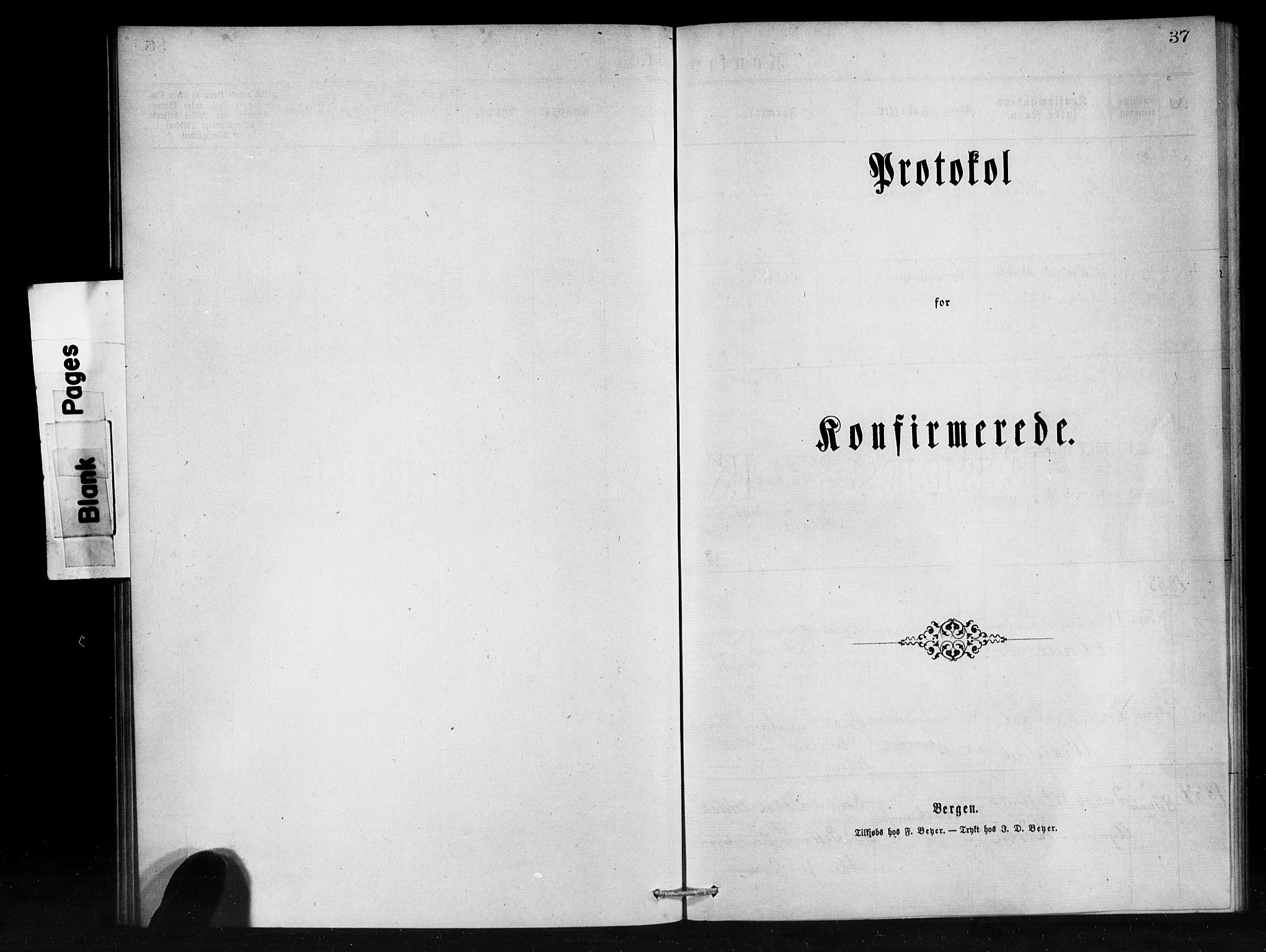 Den norske sjømannsmisjon i utlandet / Franske havner, SAB/SAB/PA-0108/H/Ha/Haa/L0001: Parish register (official) no. A 1, 1873-1889, p. 37