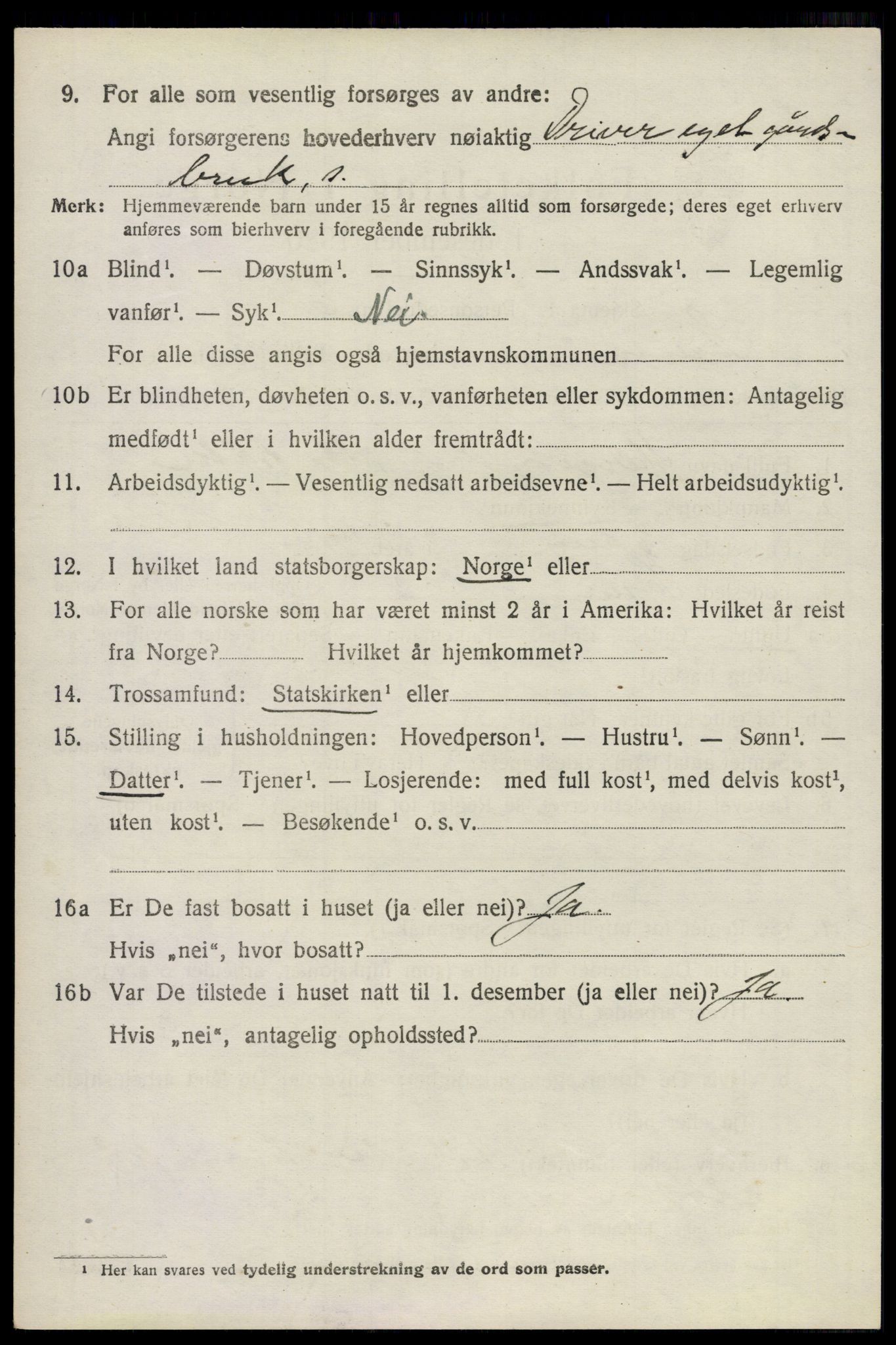 SAO, 1920 census for Sørum, 1920, p. 1134