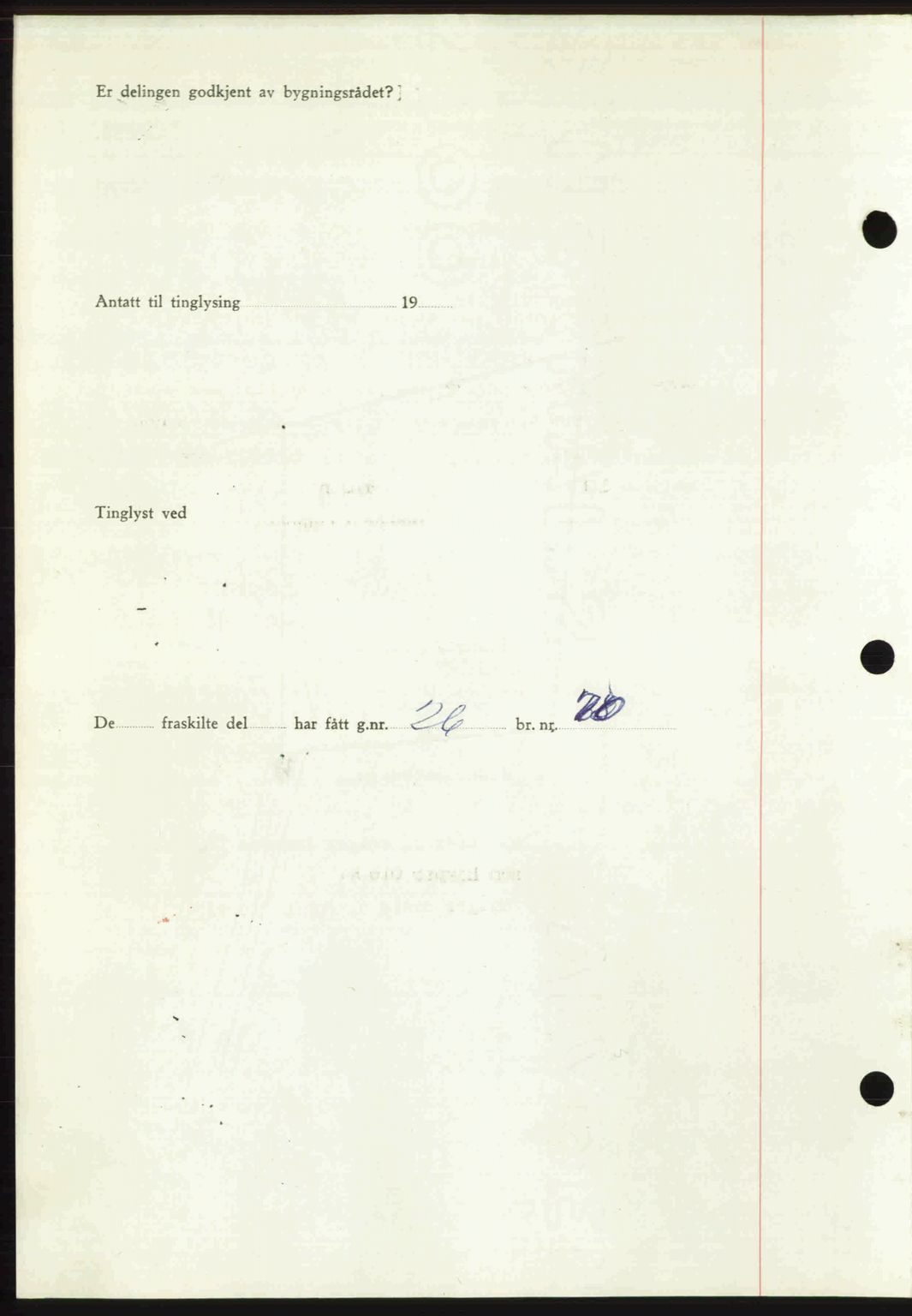 Romsdal sorenskriveri, AV/SAT-A-4149/1/2/2C: Mortgage book no. A22, 1947-1947, Diary no: : 277/1947