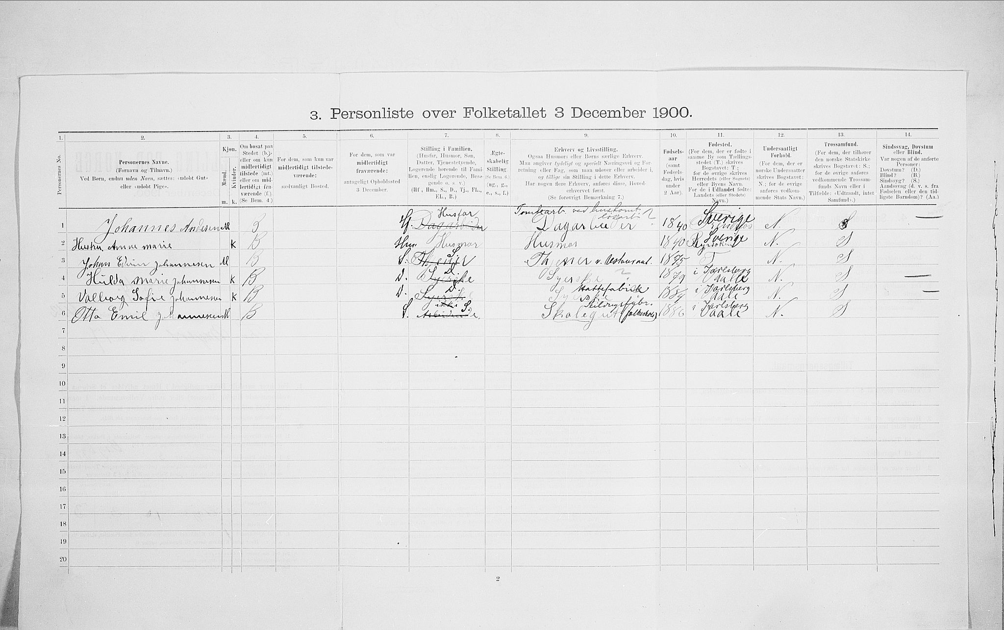 SAO, 1900 census for Kristiania, 1900, p. 98448