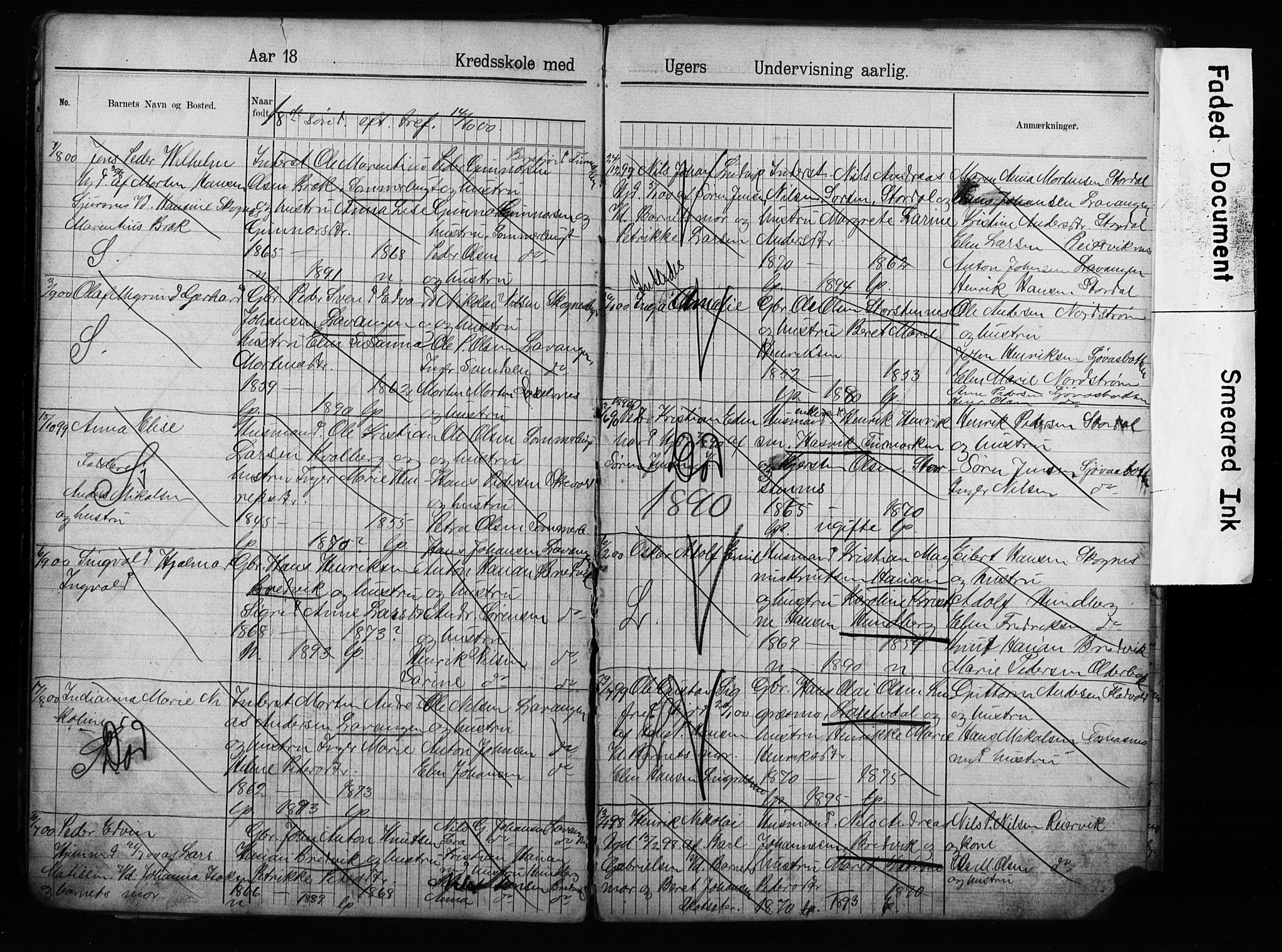 Lyngen sokneprestembete, AV/SATØ-S-1289/H/Ha/L0052/0001: Baptism register no. 52.1, 1895-1914