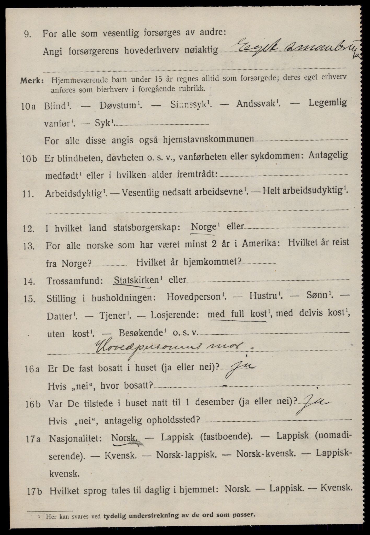 SAT, 1920 census for Heim, 1920, p. 3166