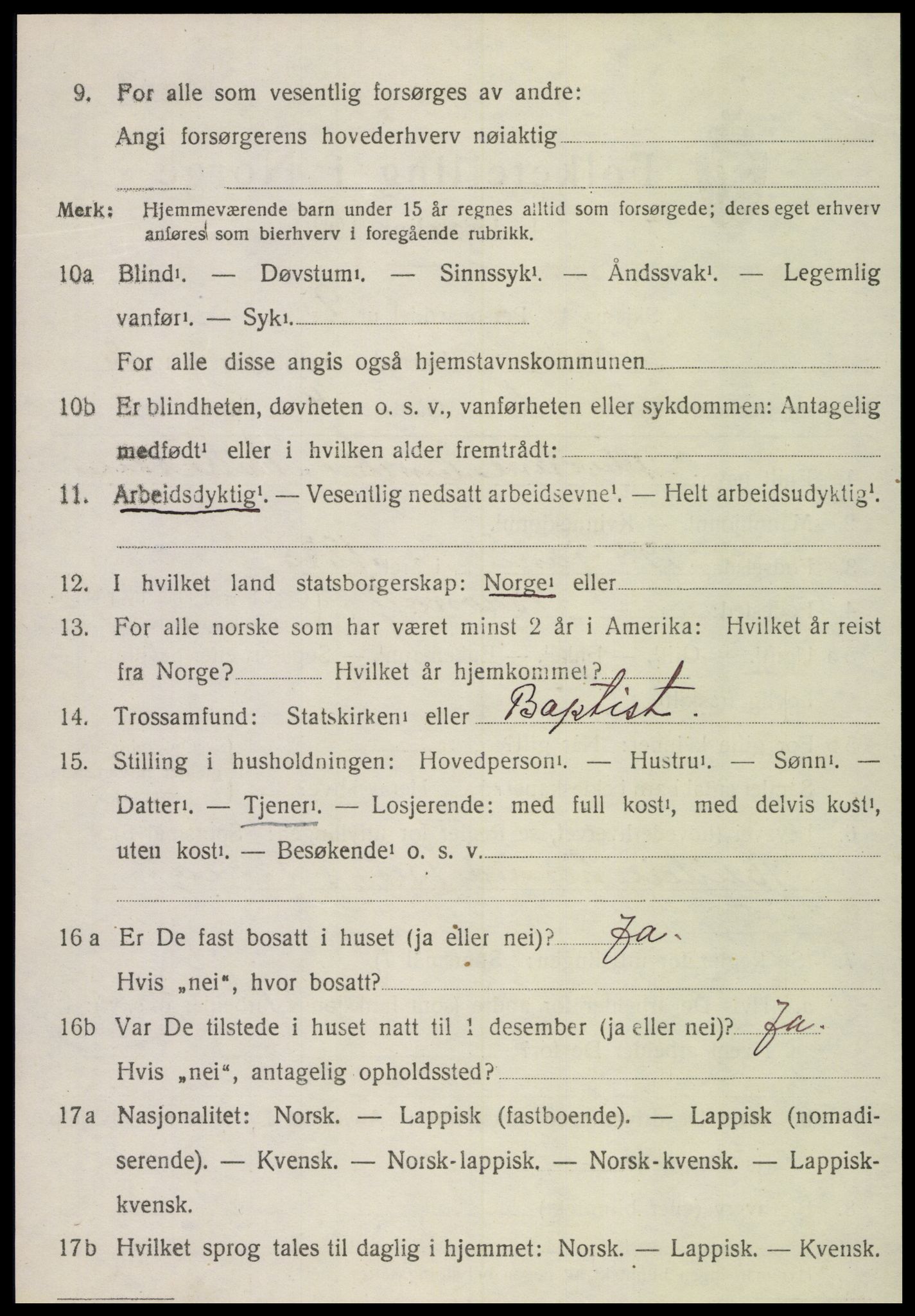 SAT, 1920 census for Vikna, 1920, p. 1572