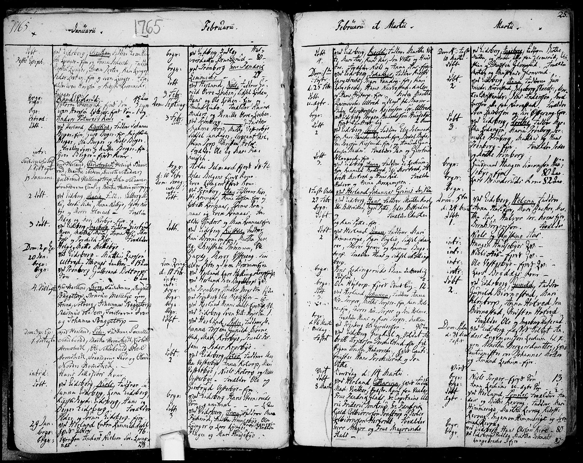Eidsberg prestekontor Kirkebøker, SAO/A-10905/F/Fa/L0004: Parish register (official) no. I 4, 1759-1788, p. 25