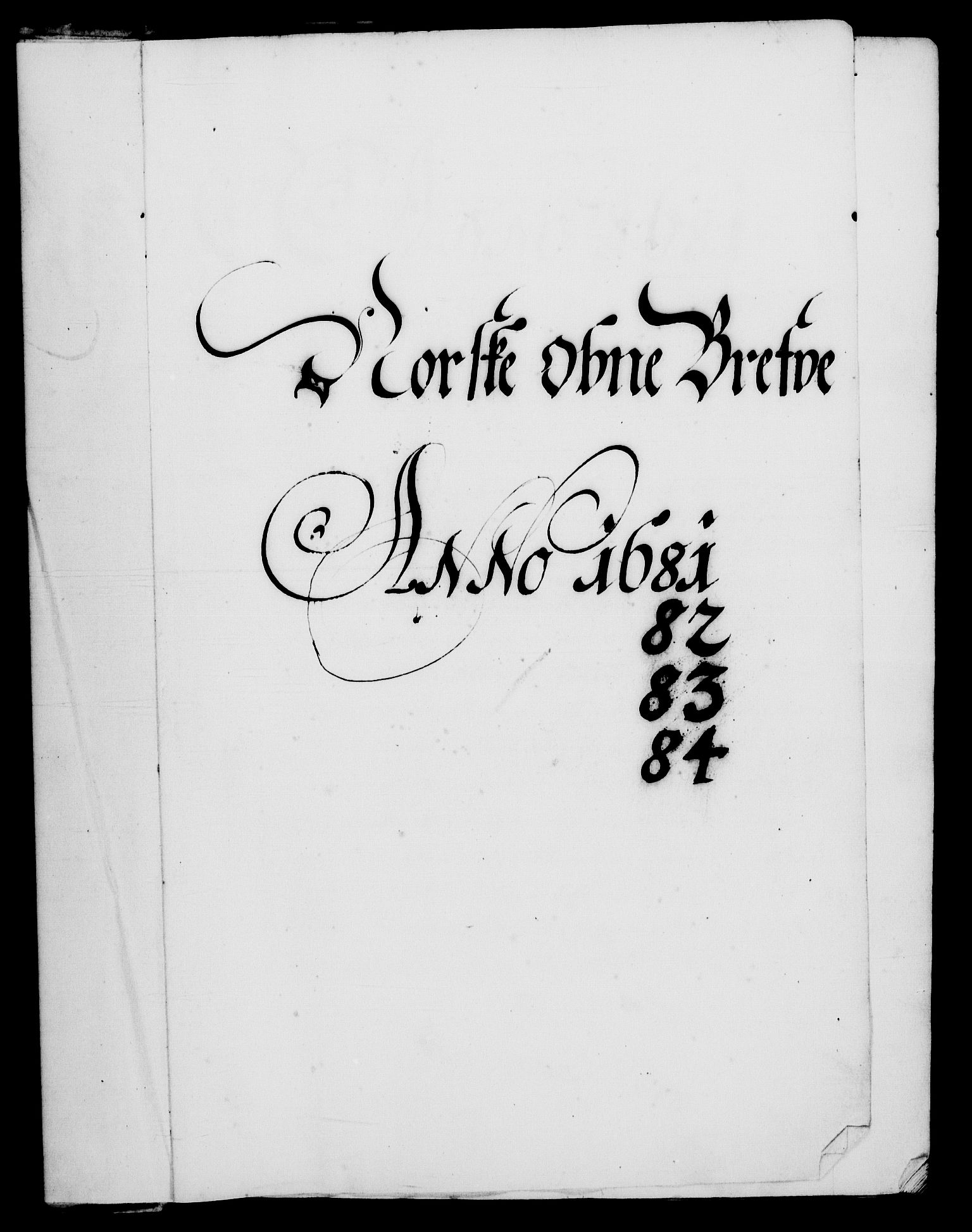 Danske Kanselli 1572-1799, RA/EA-3023/F/Fc/Fca/Fcaa/L0013: Norske registre (mikrofilm), 1681-1684